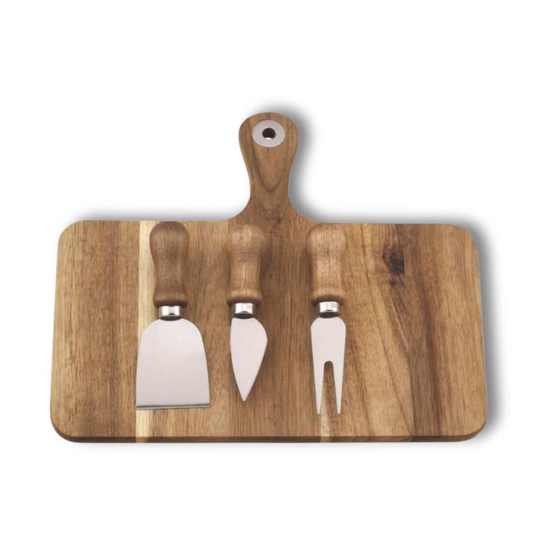 Ladelle Käsemesser Ladelle Fromagerie Käse-Messerset 4-teiliges Servierset aus Edelstahl, Klingenschneide: Gebogen