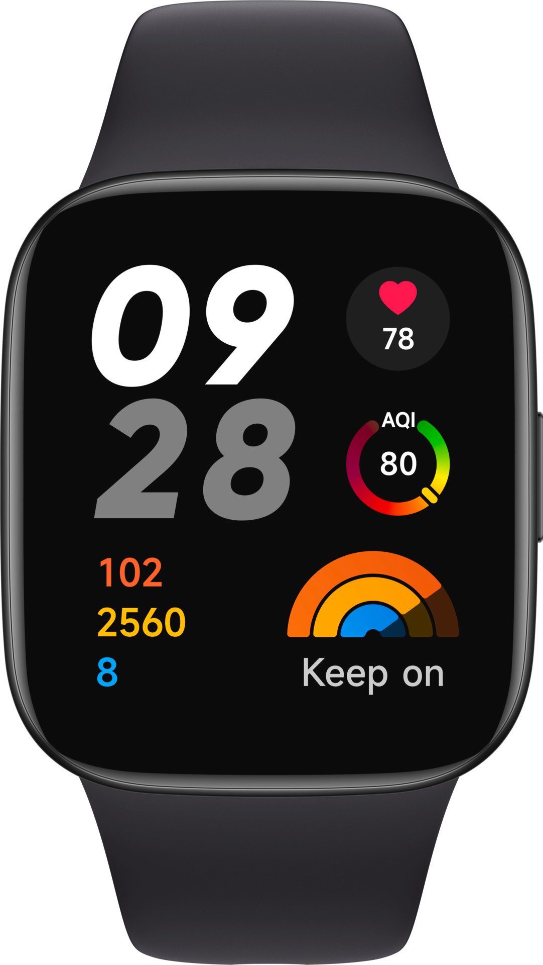 (3,81 | Redmi Watch Proprietär) 3 Zoll, Smartwatch Xiaomi schwarz cm/1,5 Ivory Schwarz