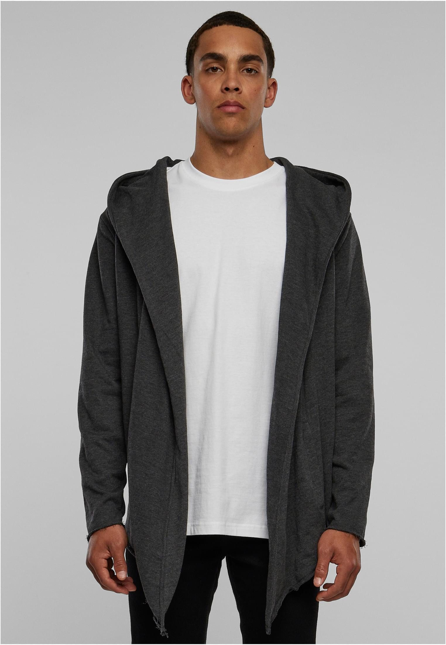URBAN CLASSICS Outdoorjacke Herren Long Hooded Open Edge Cardigan