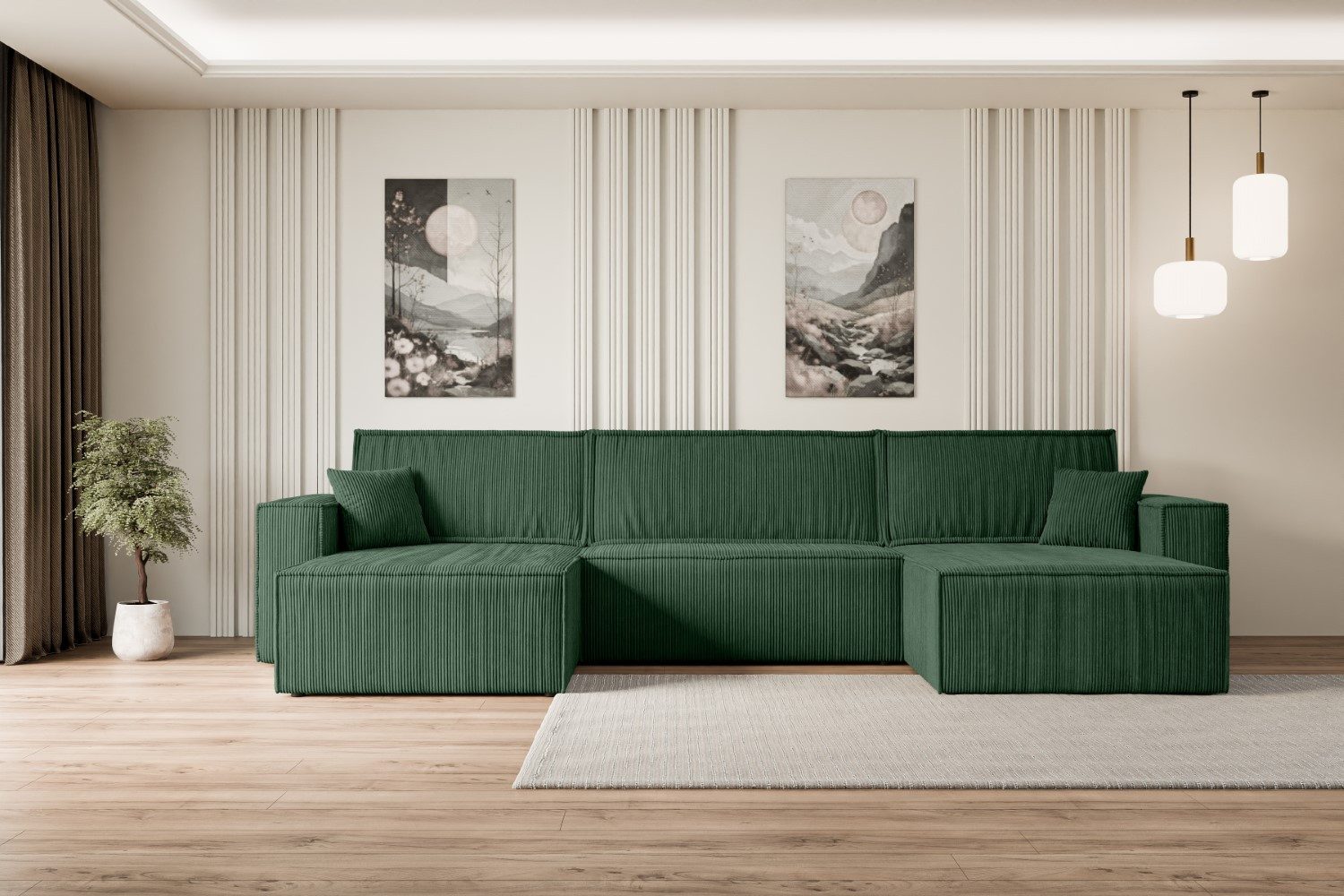 ALTDECOR Wohnlandschaft CELTIC-XLU, Couch mit Schlaffunktion, günstig online kaufen