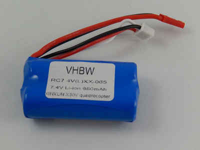 vhbw kompatibel mit Jamara Flyscout Drohnen-Akku Li-Ion 650 mAh (7,4 V)