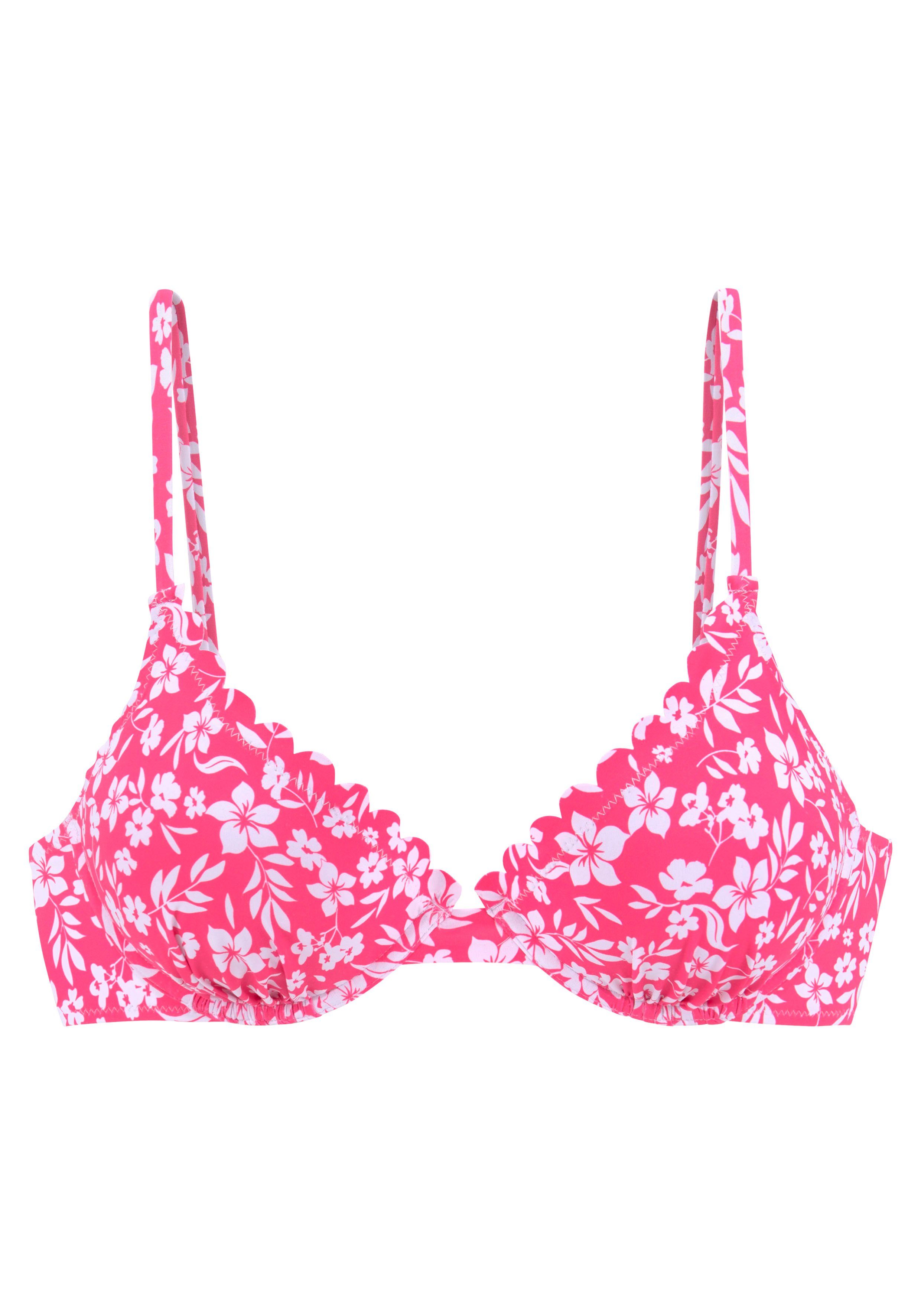 Vivance Bügel-Bikini-Top Leni, mit gelaserter Wellenkante günstig online kaufen