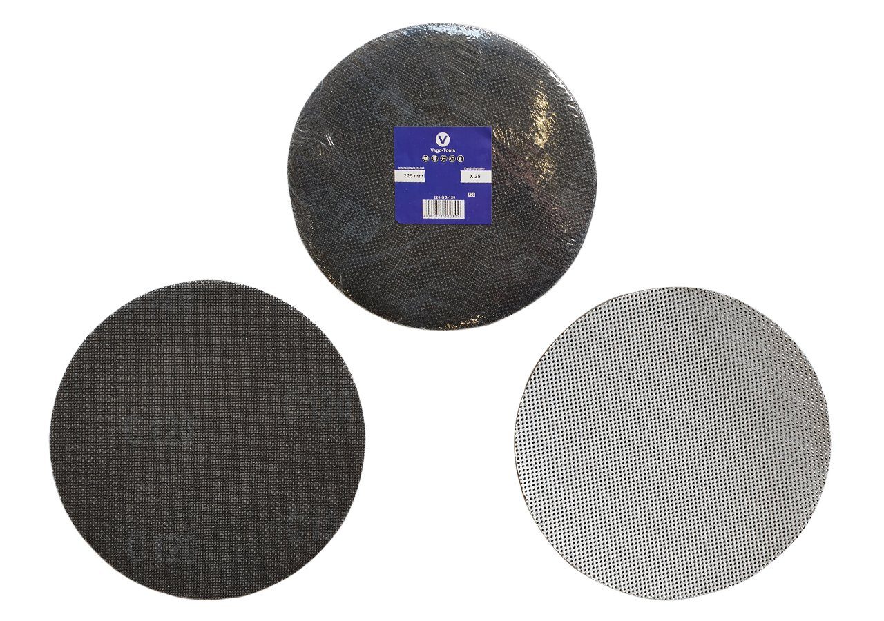 Schleifscheibe 100x Schleifgitter Klett 225mm K 40 Gitternetz