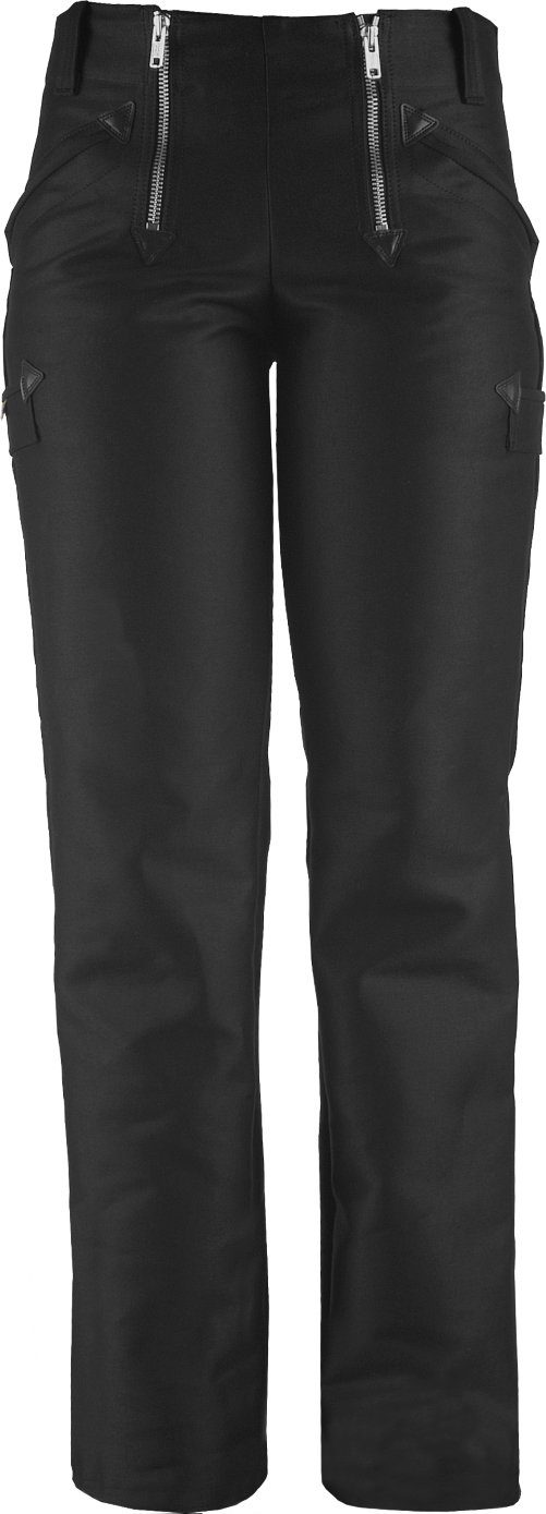JOB Arbeitshose Damen Zunfthose Doppel-Pilot schwarz, gerade Form