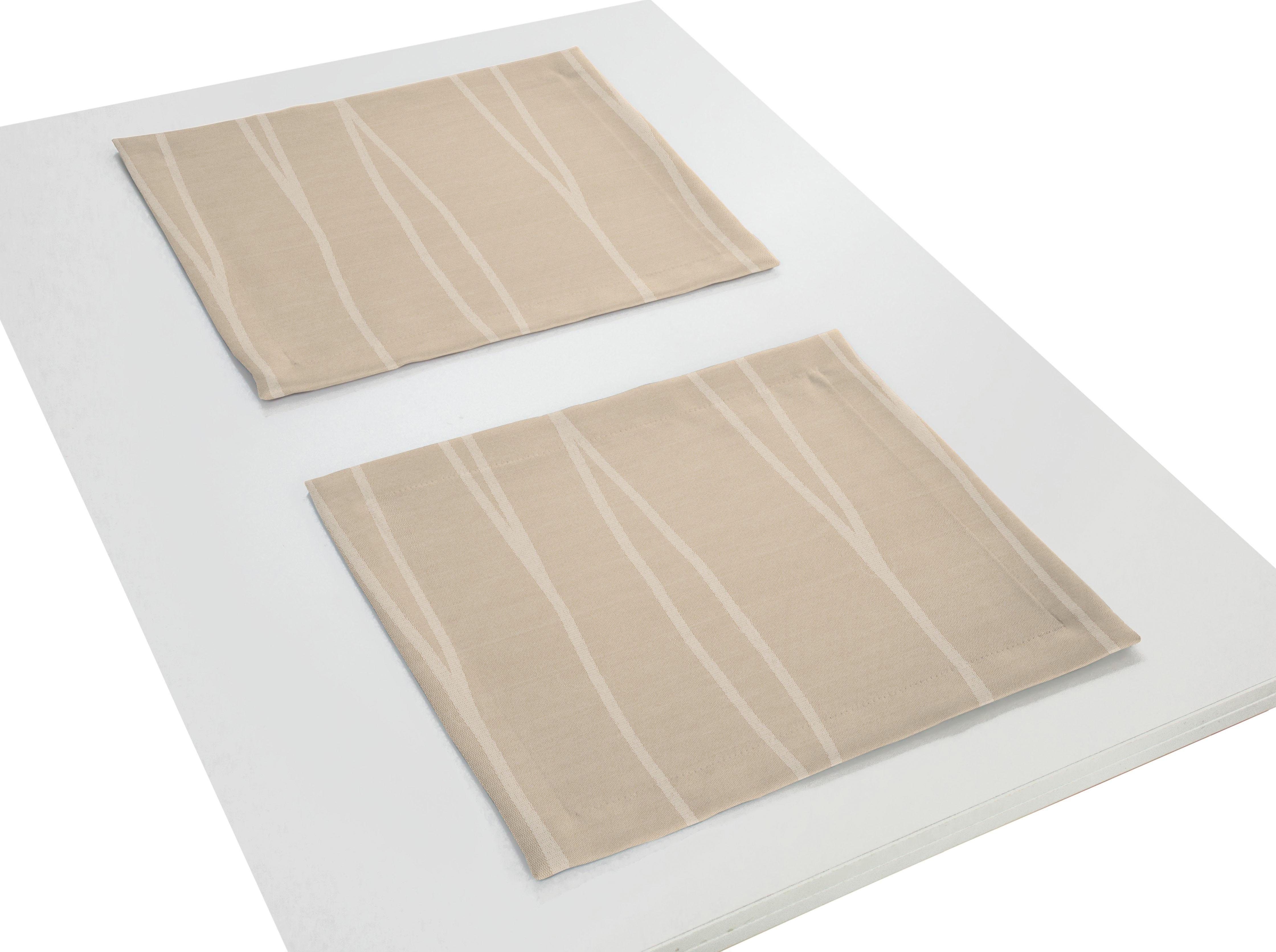 Platzset, LANGWASSER, Wirth, (Packung, 2-St) taupe | Tischsets