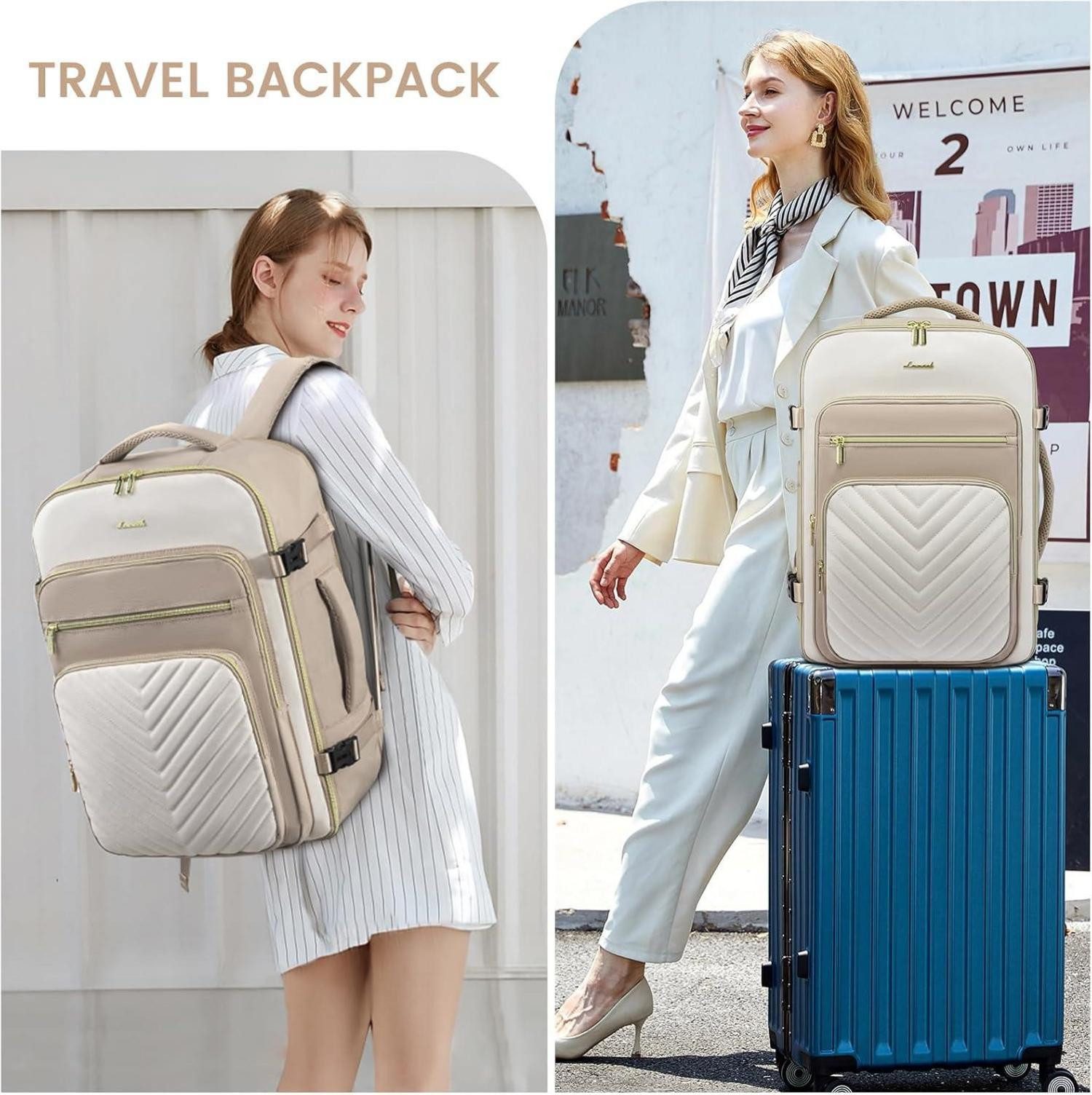 LuxusKollektion Reiserucksack Handgepäck Rucksack Flugzeug 50L günstig online kaufen