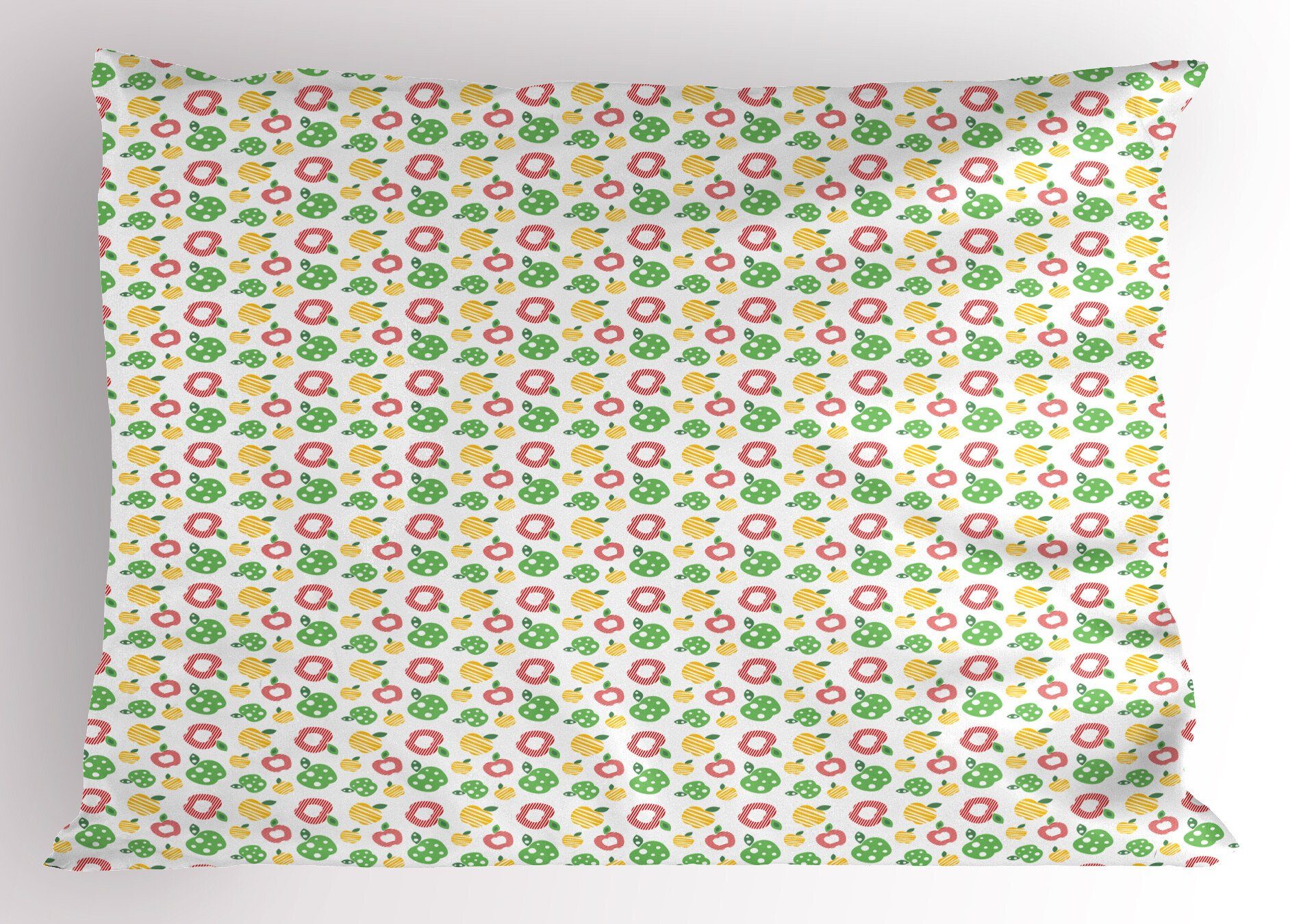 Kissenbezüge Dekorativer Standard King Abakuhaus Streifen abstrakten in (1 Kissenbezug, Gedruckter Obst Stück), Äpfel Size