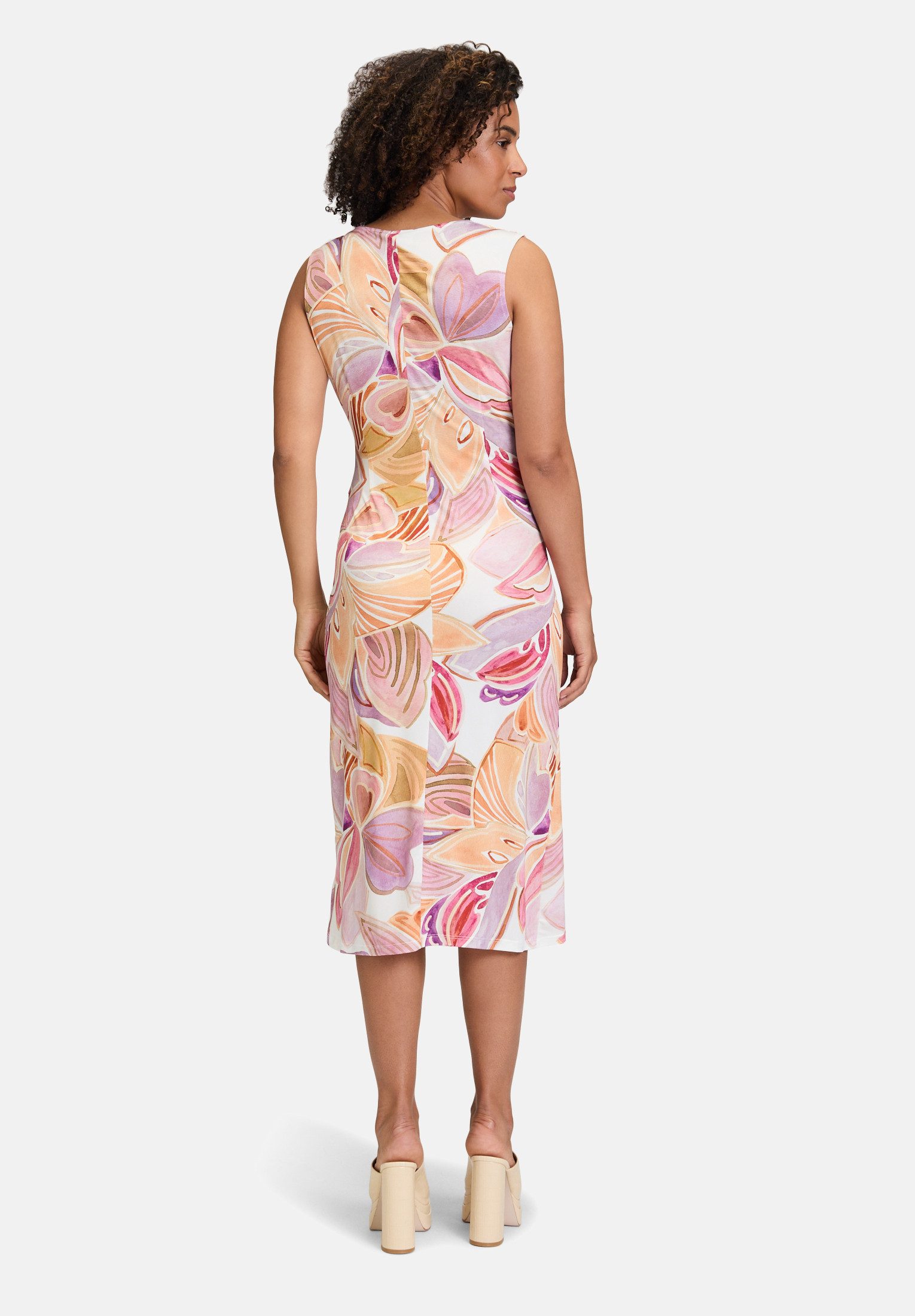 Cartoon Jerseykleid Damen mit Raffung Form