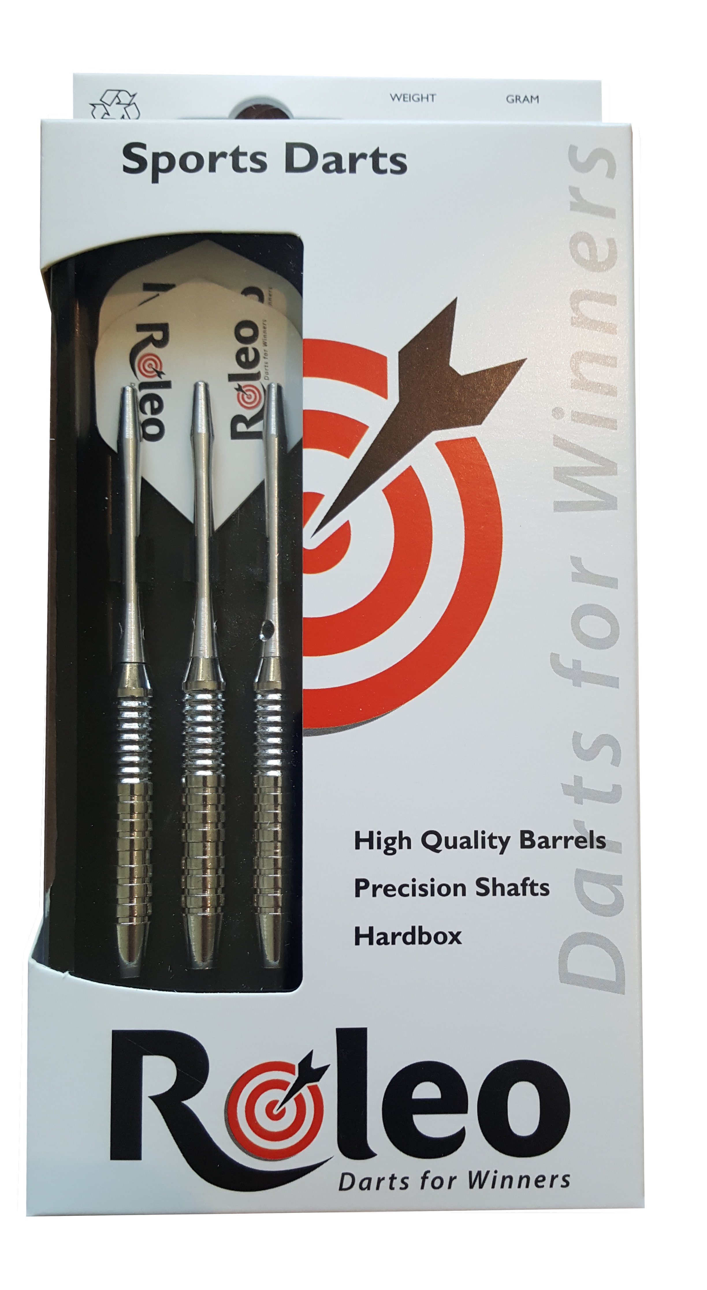 Softdarts Roleo - - Dartpfeil 18g inkl. 3er Dartbox Pfeile - Roleo Set RS-3