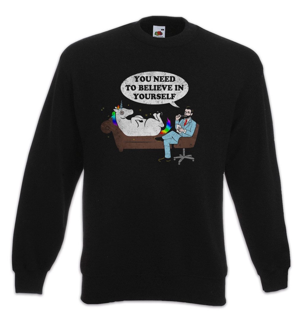 Sweatshirt Psycho Unicorn Sweatshirt Unicorns Einhorn Einhörner Regenbogen
