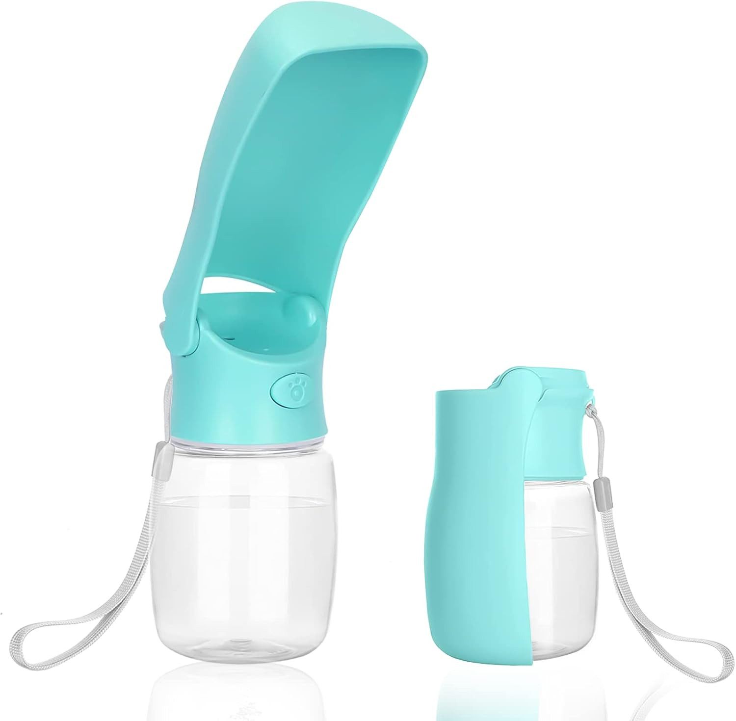 FELIXLEO Reisenapf Trinkflasche Wasserflasche Hunde Unterwegs 350ml Trinkfutterautomat