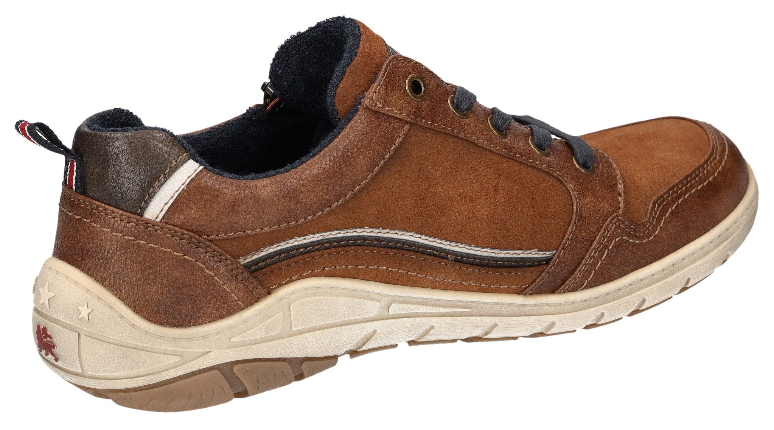 LERROS Sneaker Schnürschuh, Freizeitschuh, Halbschuh mit Reißverschluss