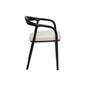 JVmoebel Esszimmerstuhl Schwarz-Weiße Esszimmer 2x Stühle Luxuriöse Küchen Möbel Metallstühle (2 St), Made in Europa