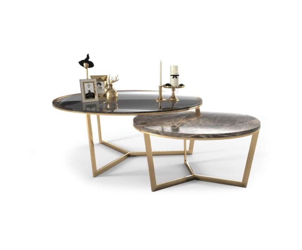 Xlmoebel Couchtisch Moderner Designer-Couchtisch in hochwertiger Verarbeitung (2x Couchtische), Hergestellt in Europa