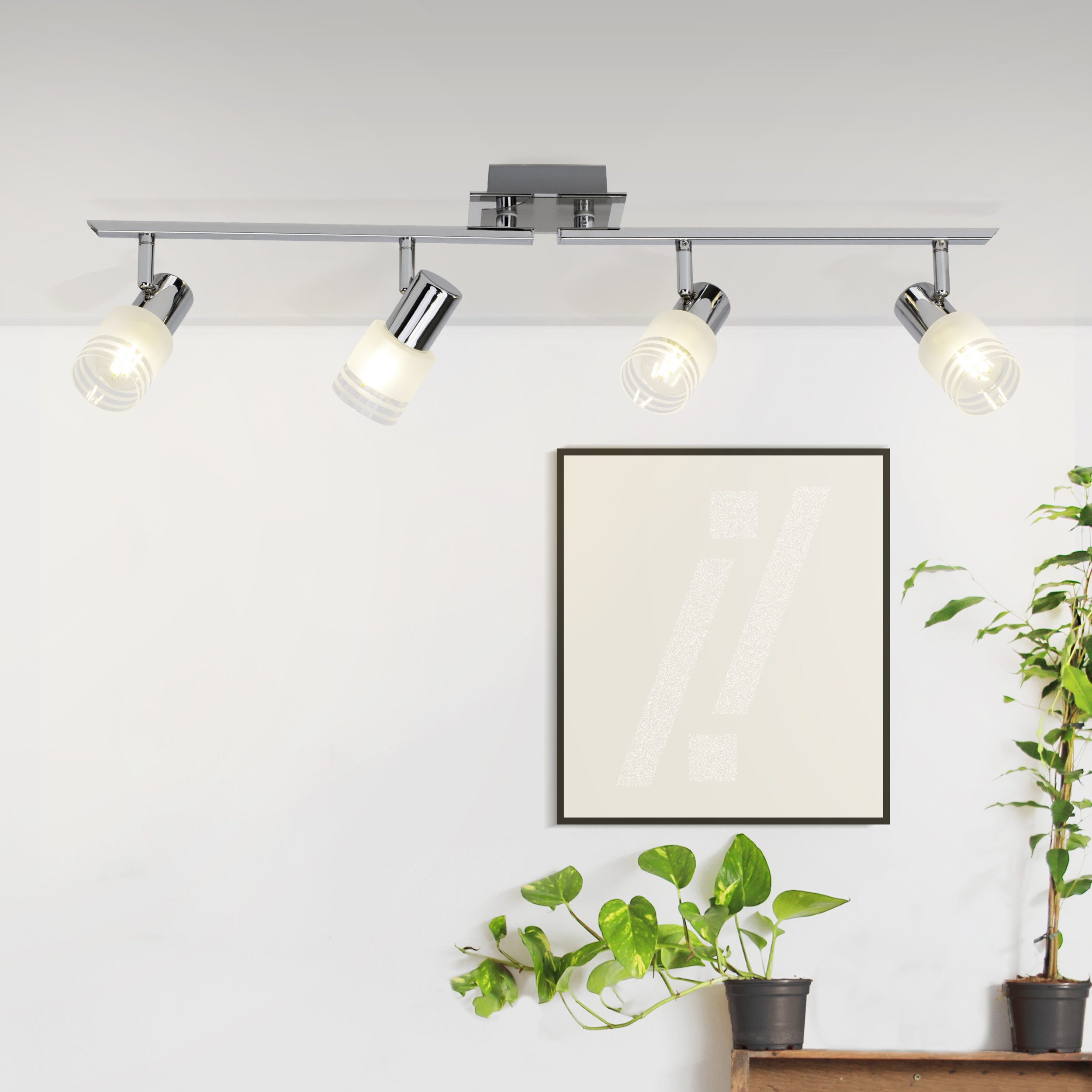 Lightbox Deckenstrahler, LED wechselbar, Warmweiß, LED günstig online kaufen