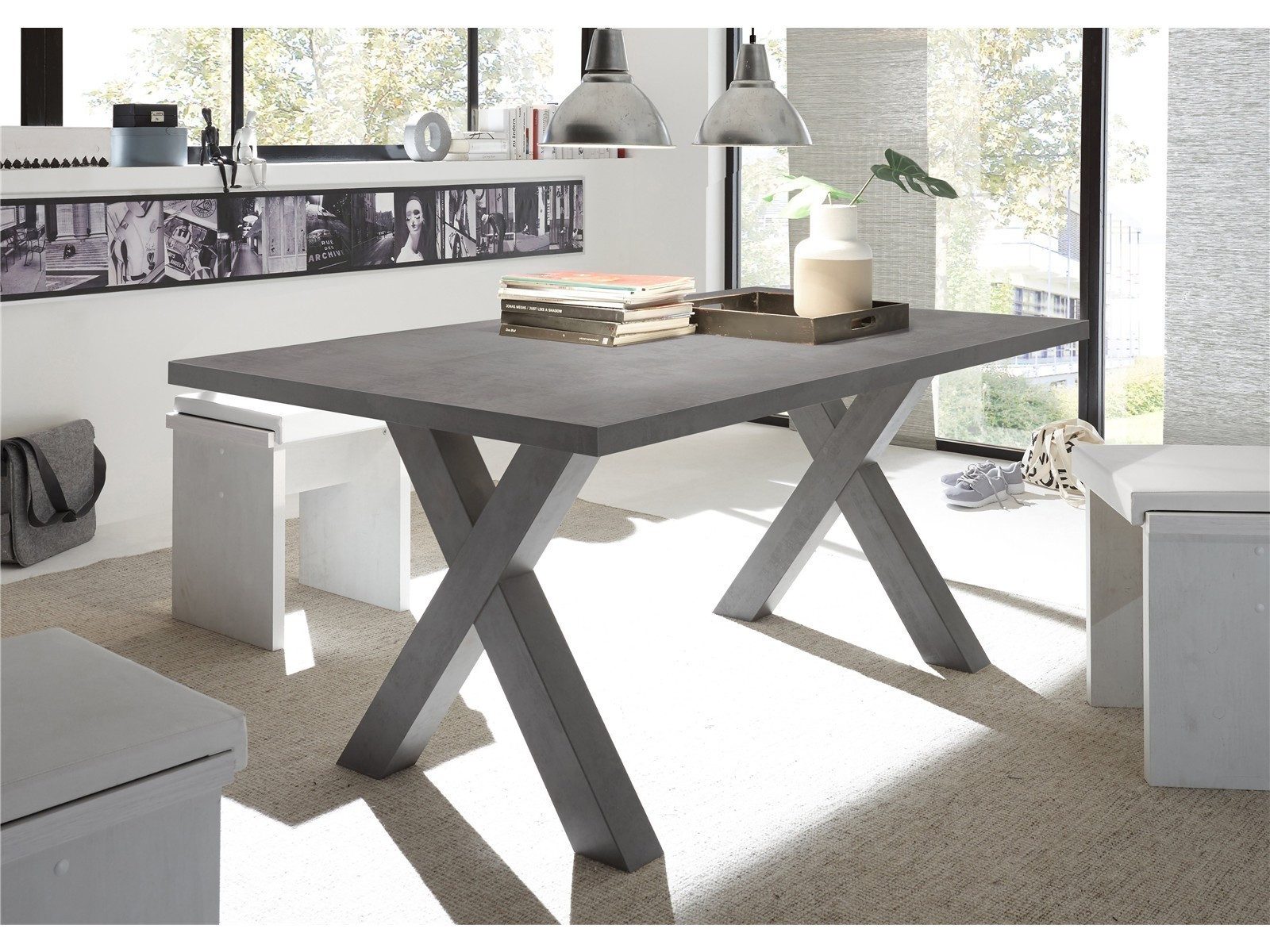 Storado Esstisch Big System X Esstisch 20014, Der Esstisch Big System X (Made in Germany) hat ein modernes.