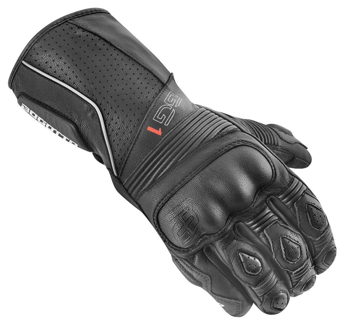 Bogotto Motorradhandschuhe Sprint perforierte Motorradhandschuhe Black