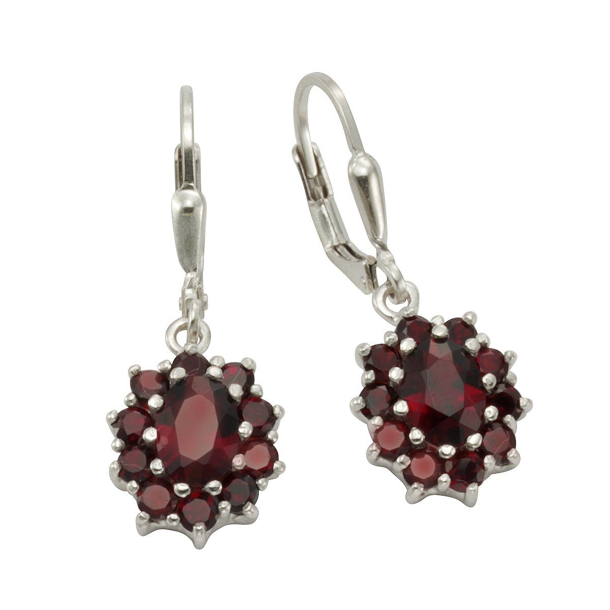 Vivance Paar Ohrhänger 925/- Sterling Silber Granat günstig online kaufen