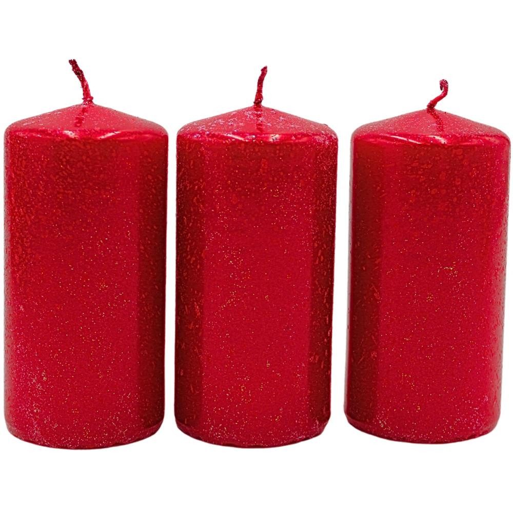 Dekohelden24 Formkerze Kerzen in verschiedenen Varianten, Roter Farbton, de günstig online kaufen