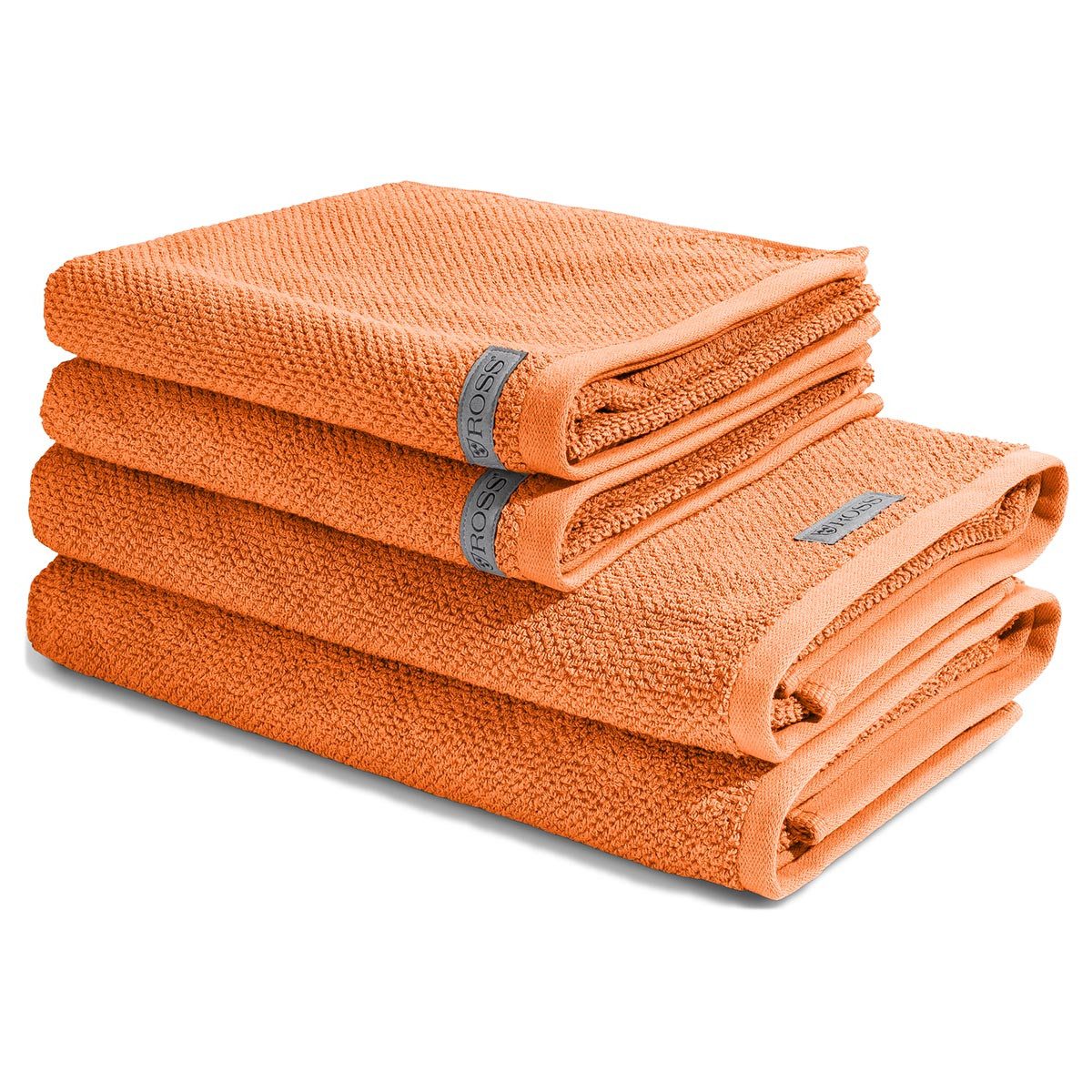 ROSS Handtuch Set Selection, Frottee (Spar-Set, 4-St), 2 X Handtuch 2 X Duschtuch im Set - Baumwolle - Saugstark