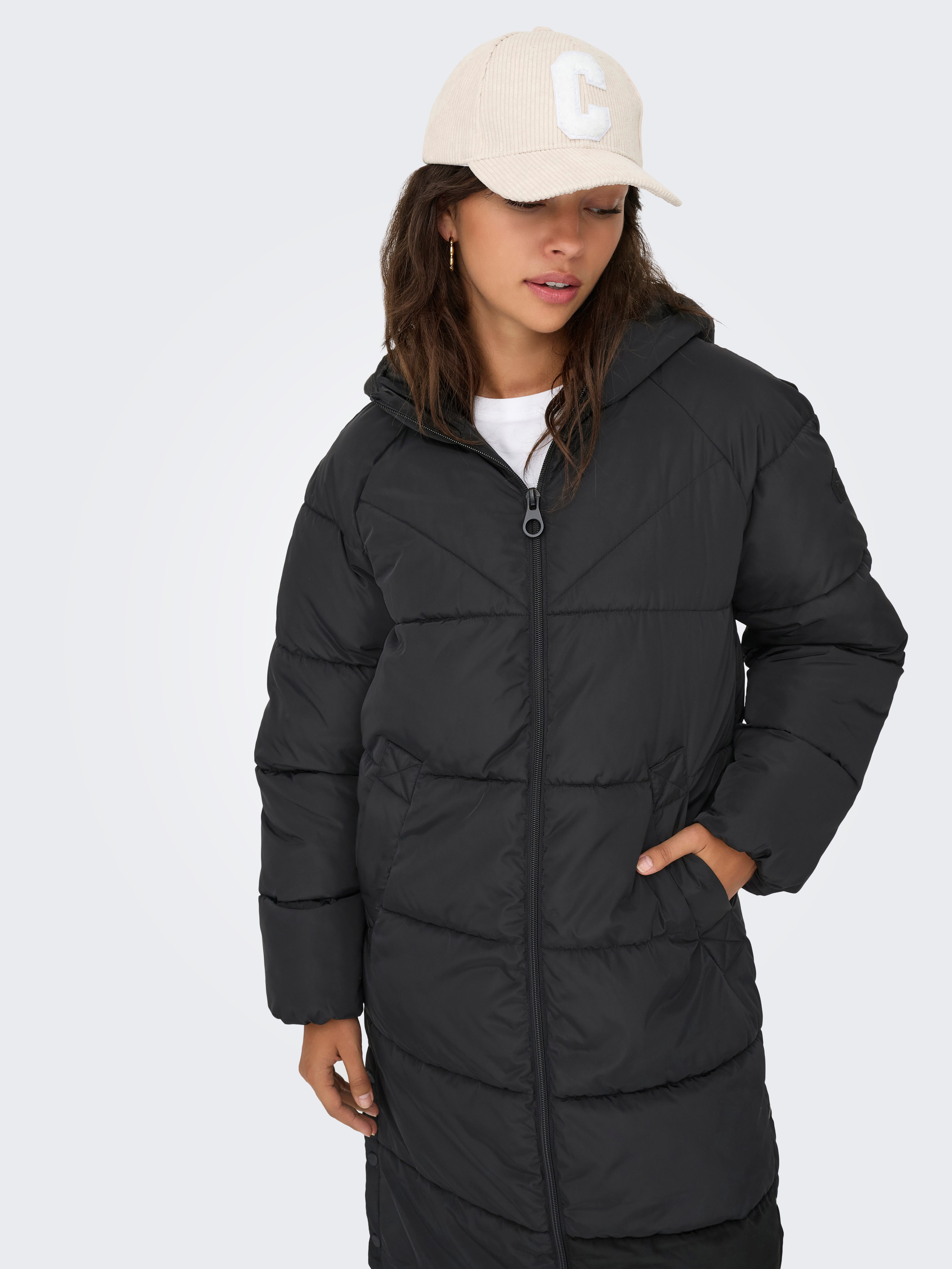 ONLY Steppmantel ONLAMAND – Langer Puffercoat mit 2-Wege-Reißverschluss läs günstig online kaufen