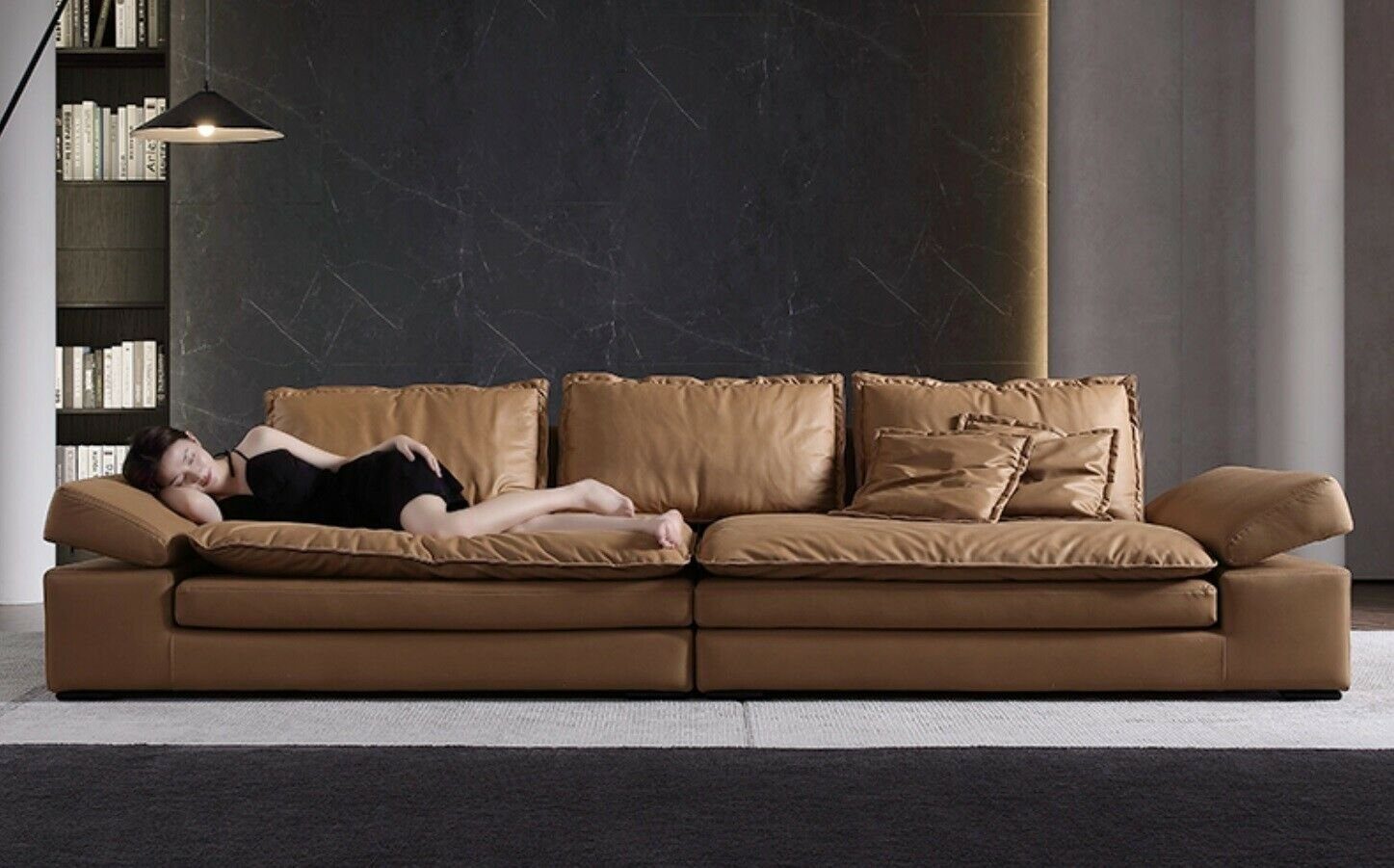 JVmoebel Sofa, Sofas 4 Sitzer Textil Big Xxl Wohnzimmer Leder Neu Sofa Couch
