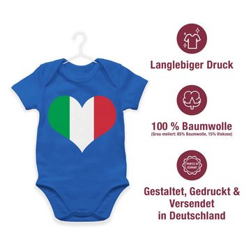Shirtracer Shirtbody Italien Herz Baby Länder Wappen