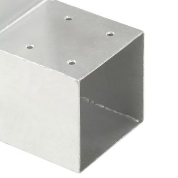 vidaXL Zaunpfosten Pfostenverbinder L-Form Verzinktes Metall 101 x 101 mm, (1-St)