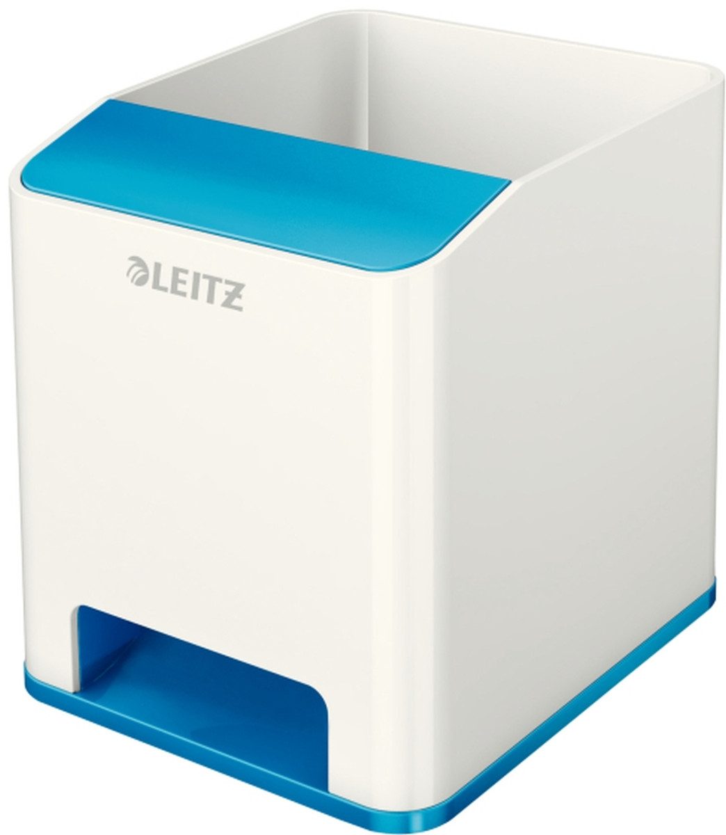 LEITZ Tischaufsatz Stifteköcher Wow Duo Colour blau metallic