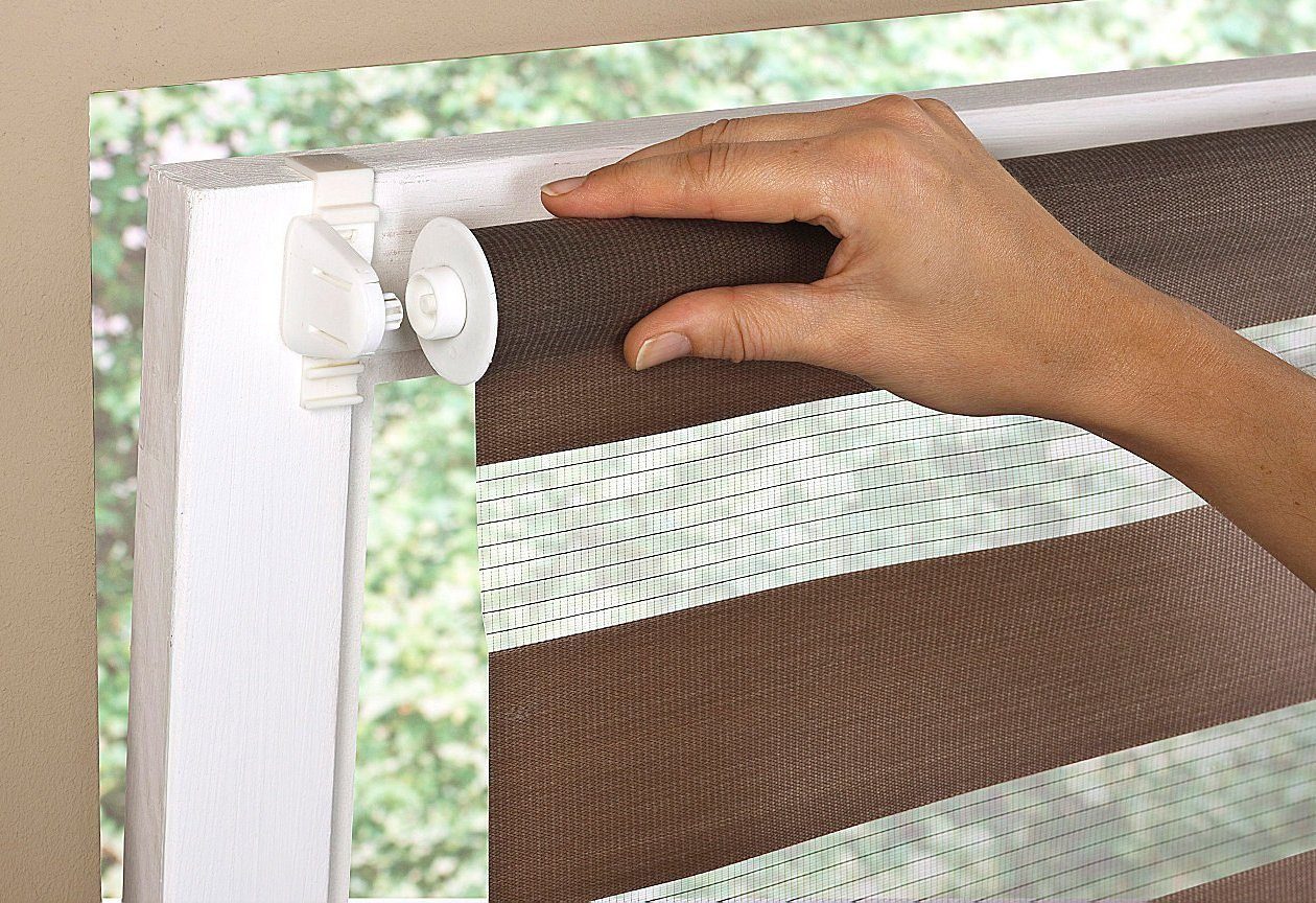 Doppelrollo Maringa Klemmfix, K-HOME, Lichtschutz, ohne günstig online kaufen