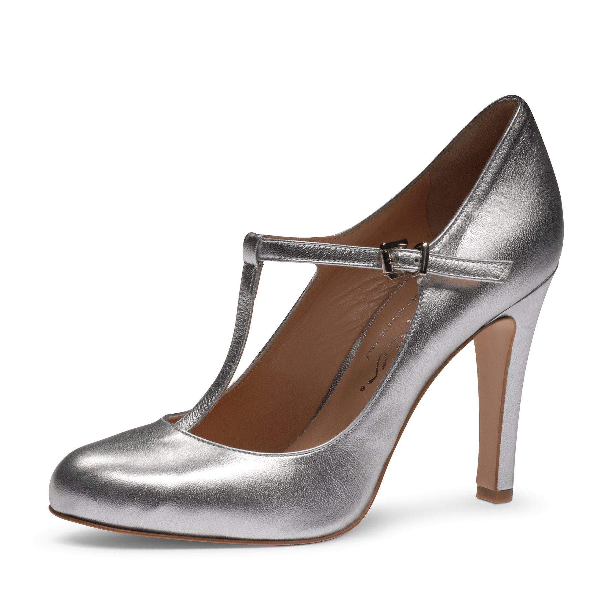 Evita CRISTINA Pumps Handmade in Italy silber