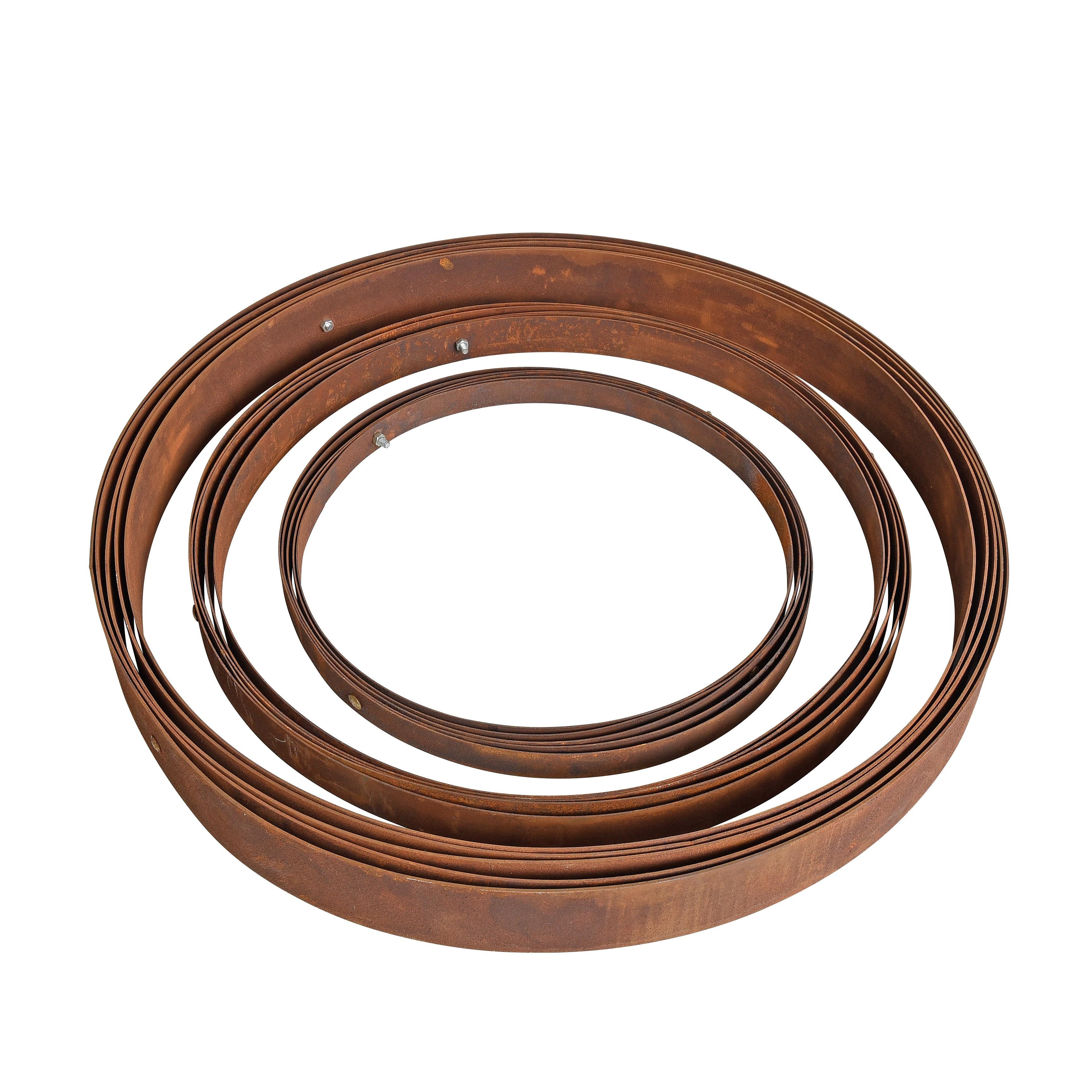 ESTEXO Dekokugel Gartenkugel Edelrost 3er Set Kugel Gartendeko Rost 30 - 50 cm Eisen – Bild 3 von 5