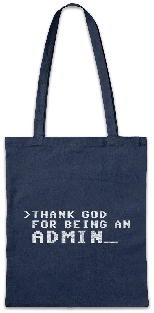 Beuteltasche Thank God For Being An Admin Stofftasche Geek Games Games Gaming