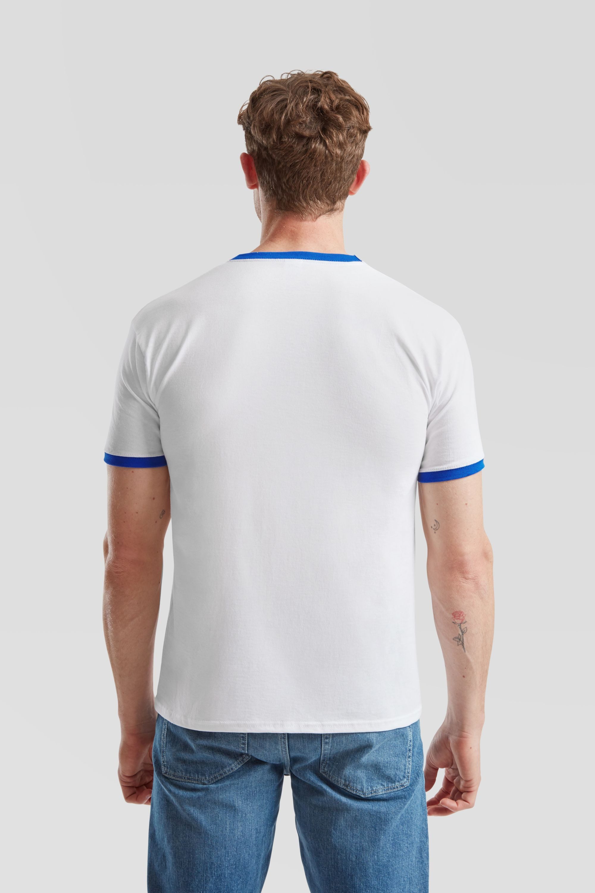 Fruit of the Loom Rundhalsshirt Fruit of the Loom Valueweight Ringer T