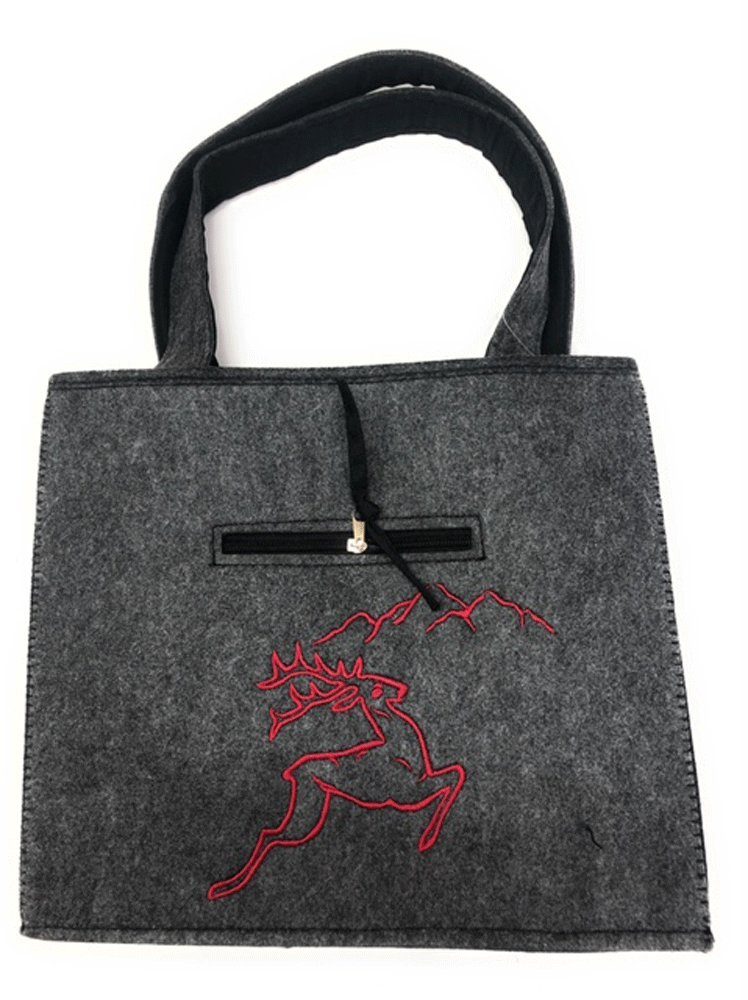 Witzgall Einkaufsshopper Filztasche mit Hirschmotiv und günstig online kaufen