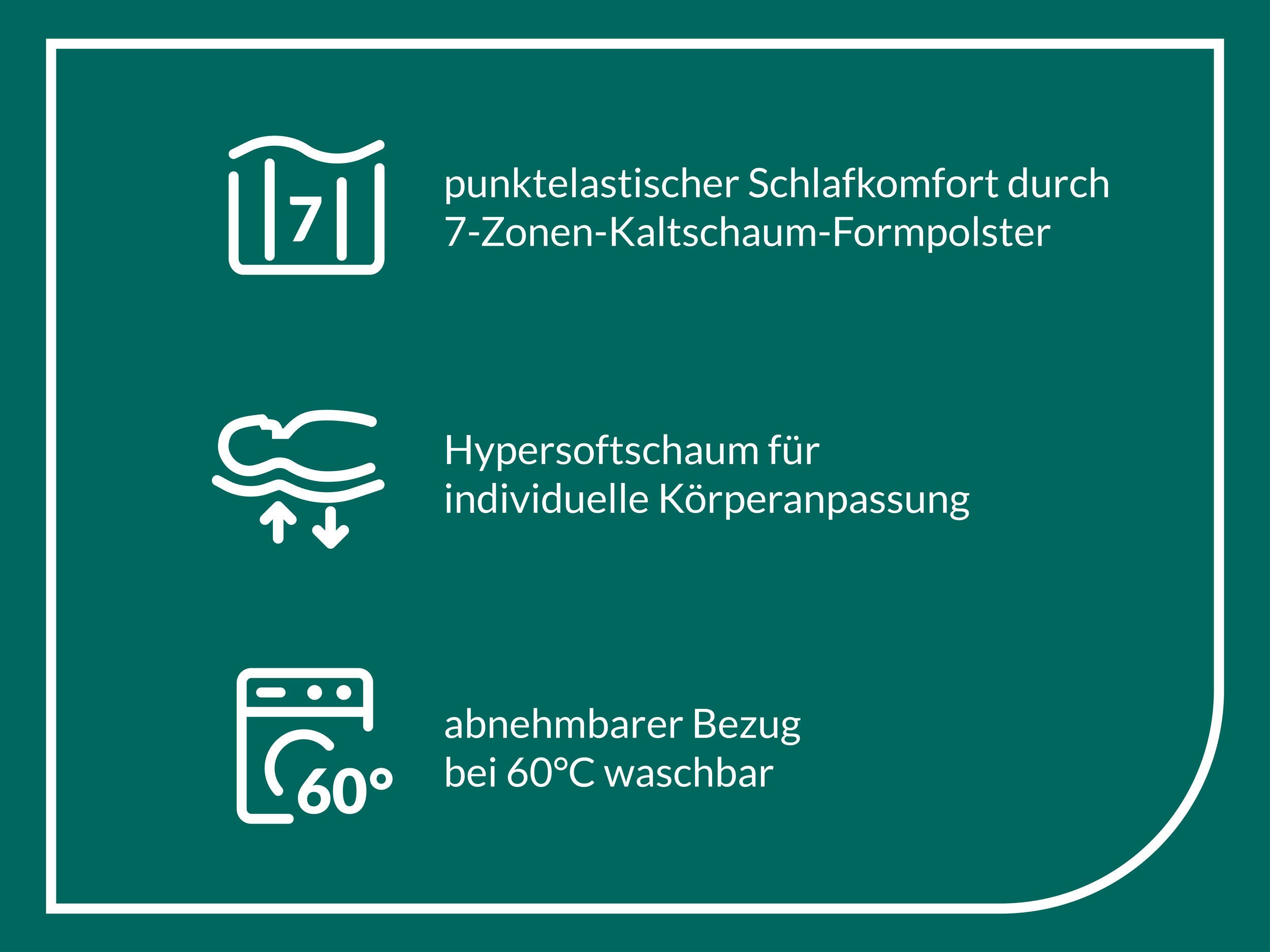 Taschenfederkernmatratze Tulani, Matratze in 90x200 cm, 140x200 cm und weiteren Größen, fan, 24 cm hoch, 530 Federn bei Gr. 100x200 cm - atmungsaktive Matratze – Bild 3 von 5