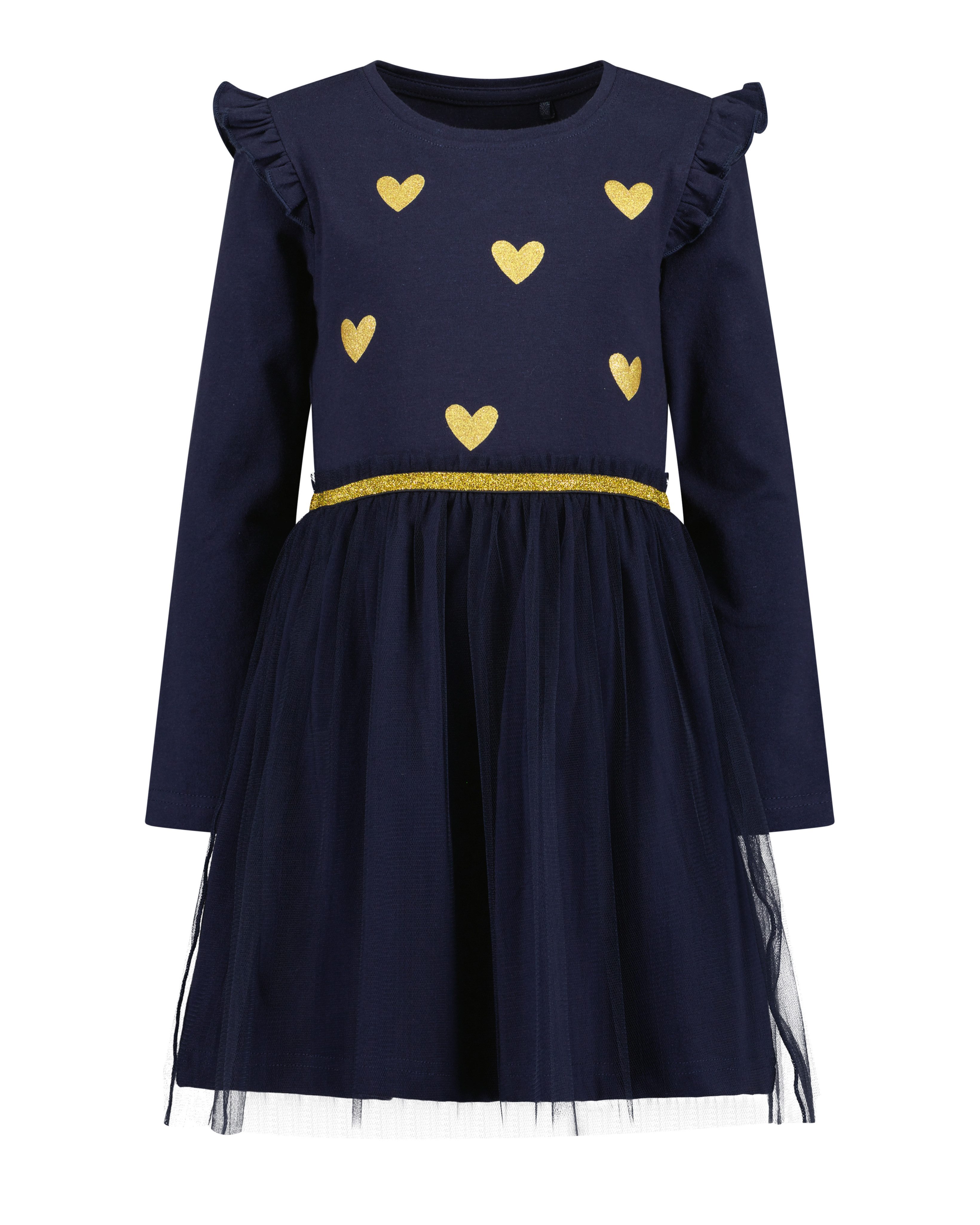 Blue Seven Tüllkleid Baumwollmischung, Glitzerdruck