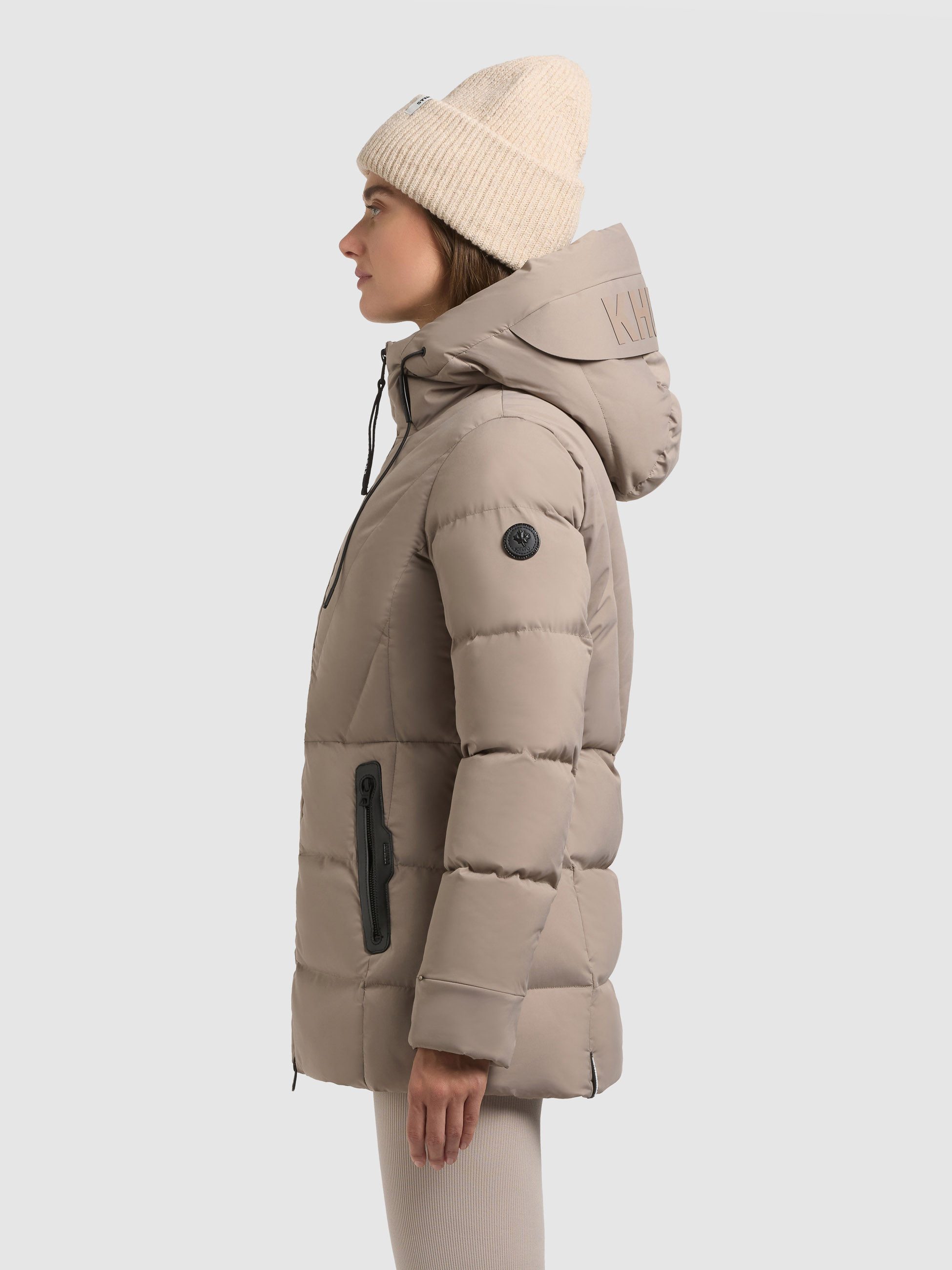 khujo Steppjacke RABB Applikationen aus Lederimitat