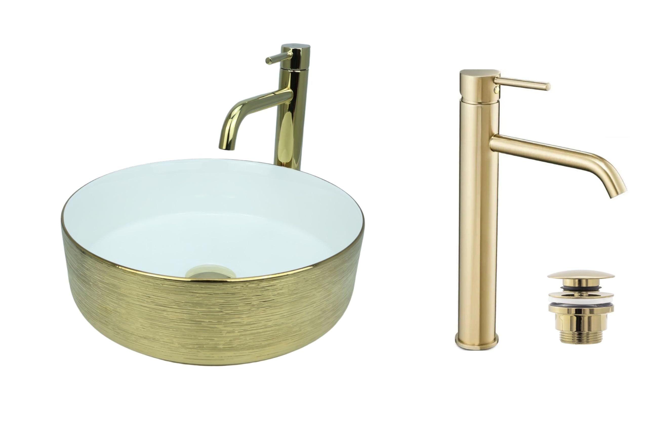 GTM Design Aufsatzwaschbecken Modern Waschbecken ohne Hahnloch für Badezimm günstig online kaufen