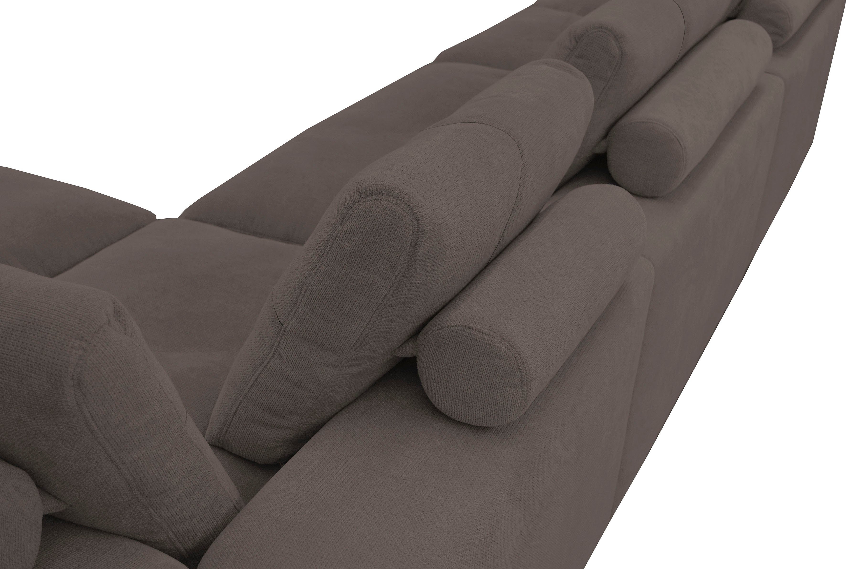 alina Ecksofa Sandy, mit losen Sitz- und Rückenkissen