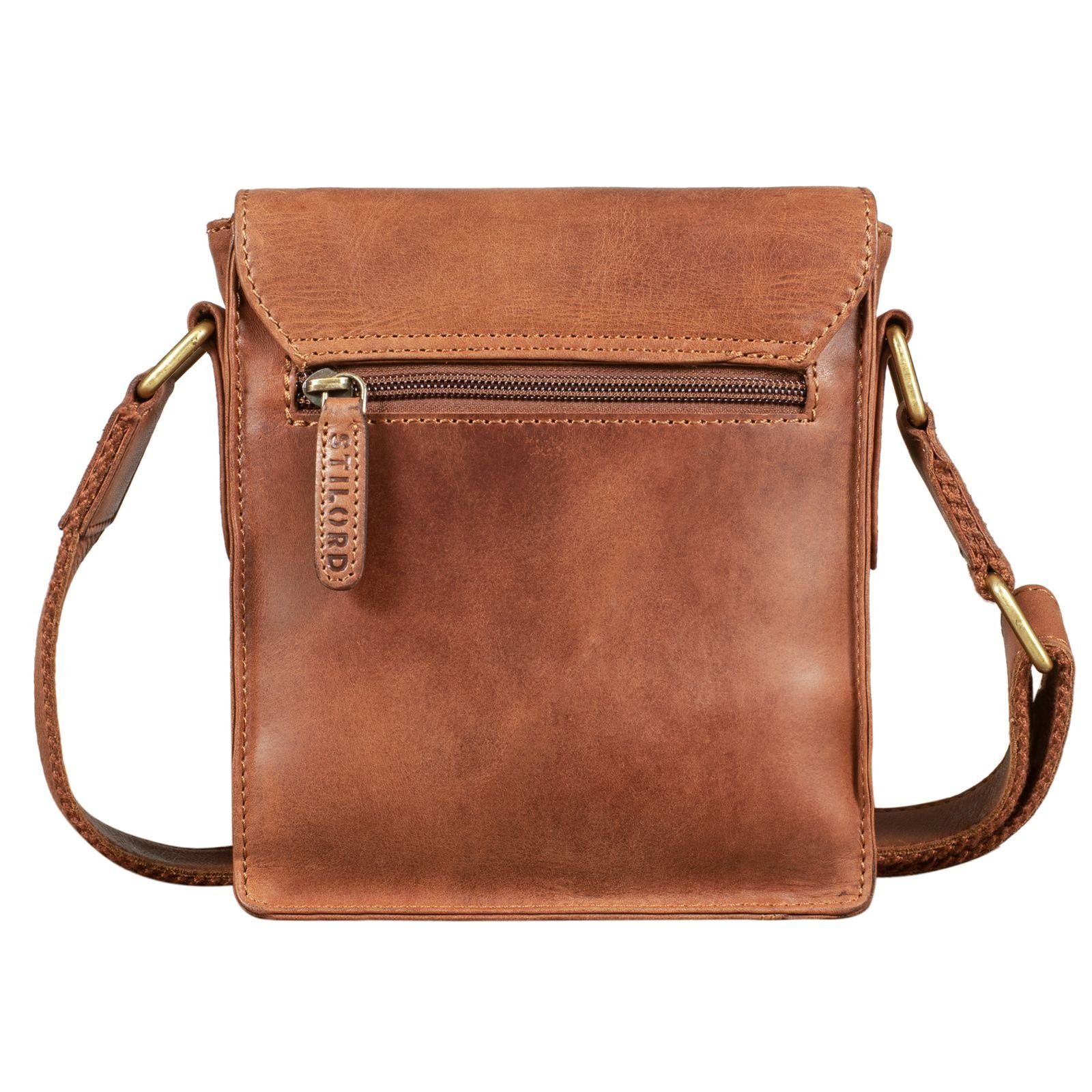 Umhängetasche - Bag kleine Herren "Nate" STILORD andorra Messenger braun