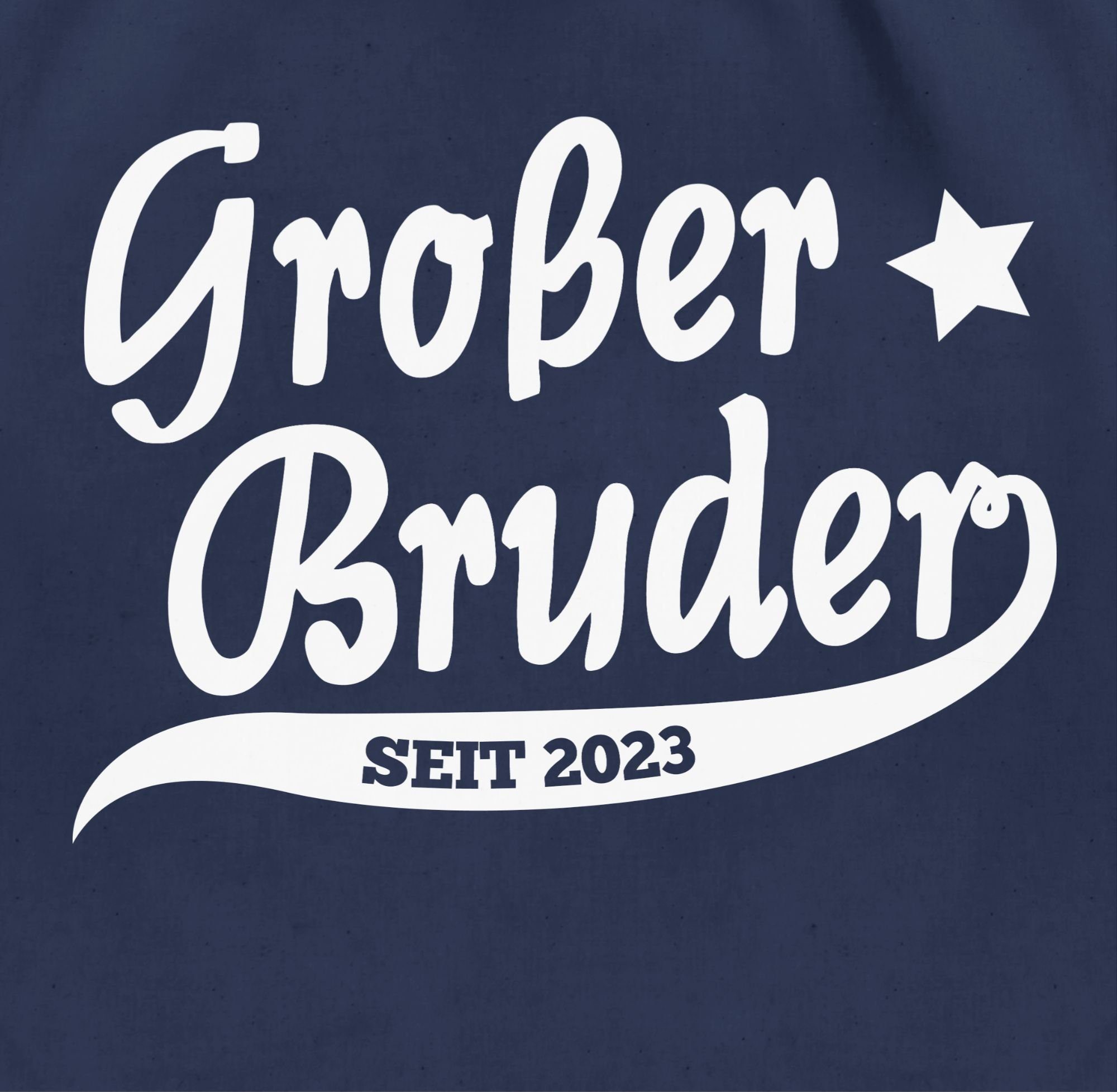 2023, Shirtracer Navy Bruder Blau Großer Turnbeutel 1 Großer Bruder