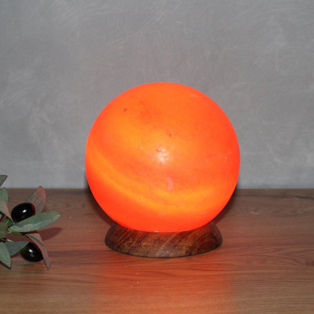 HIMALAYA SALT DREAMS Salzkristall-Tischlampe Planet, Leuchtmittel wechselba günstig online kaufen