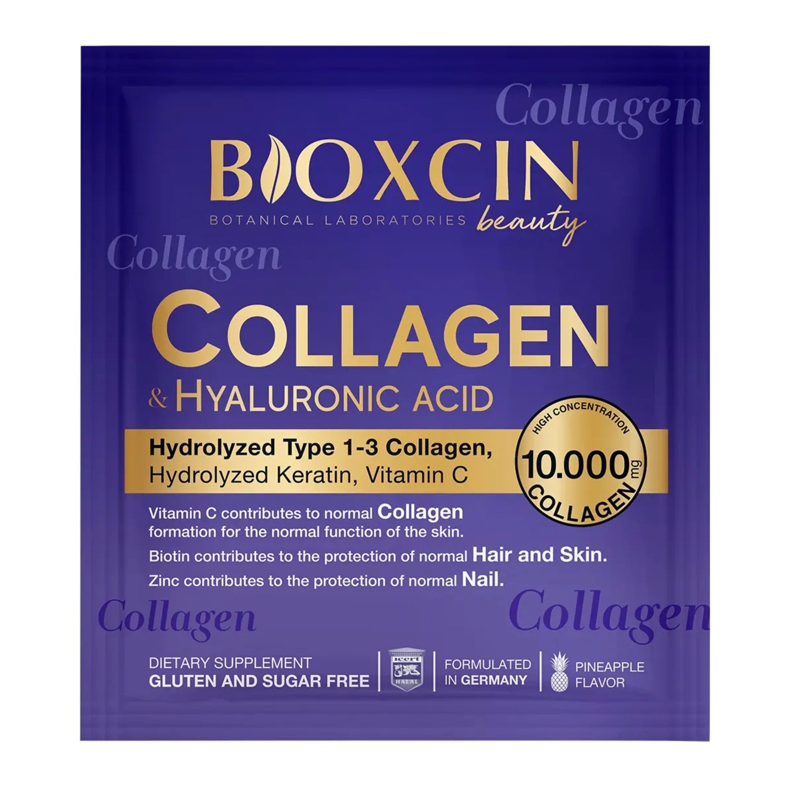 Bioxcin Körperpflegemittel Bioxcin Collagen & Hyaluronsäure 30 Beutel für Haare, Nägel und Haut