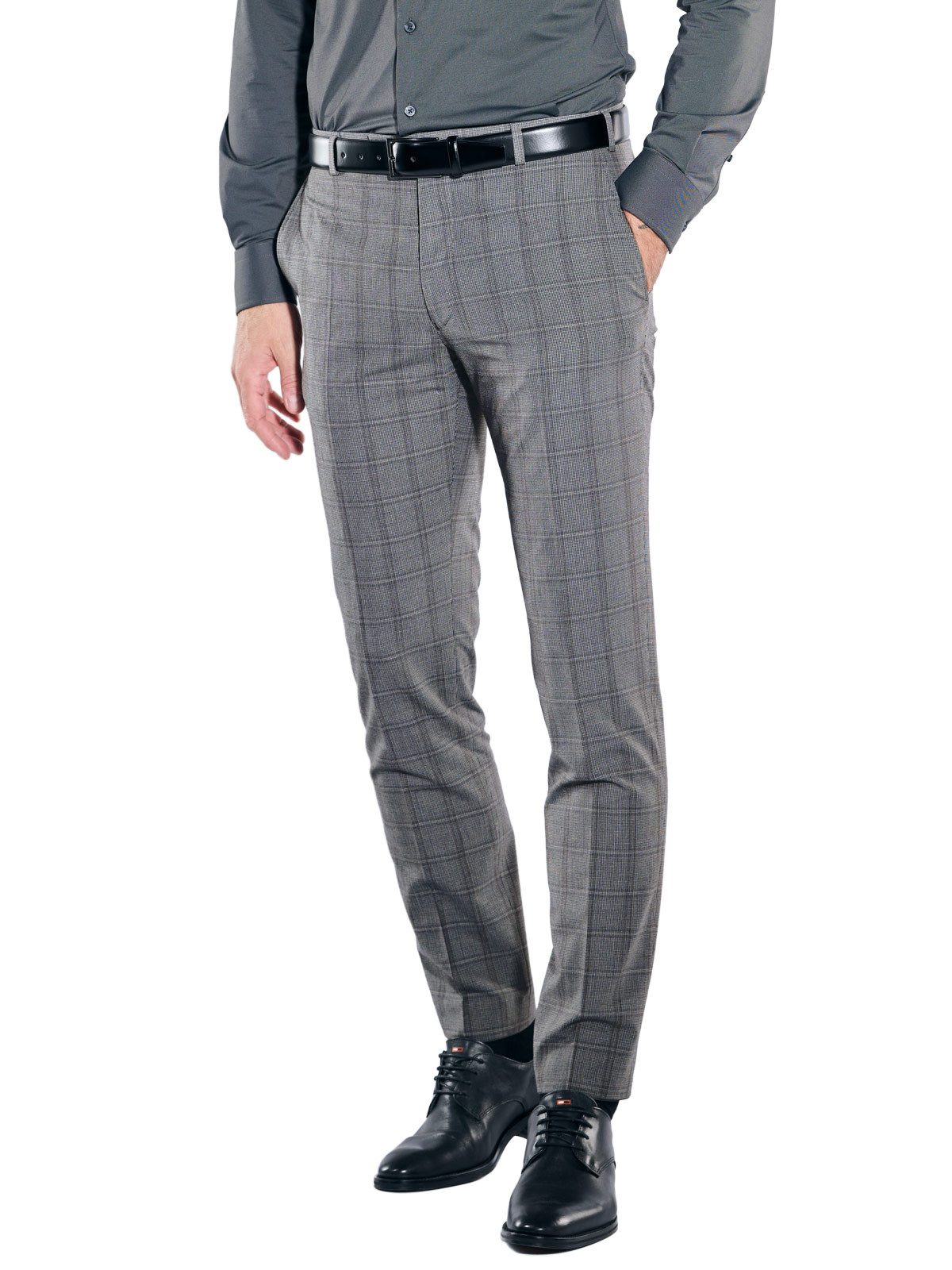 emilio adani Anzughose Herren Anzughose slim fit, Dunkelgrau günstig online kaufen