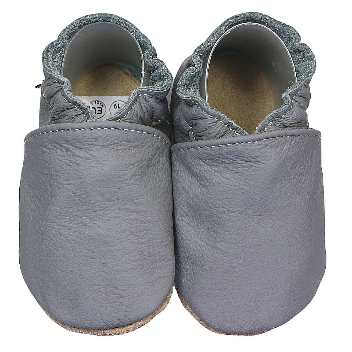 Krabbelschuhe dunkelgrau 16/17 (0 - 6 Monate) Krabbelsohle Krabbelschuh