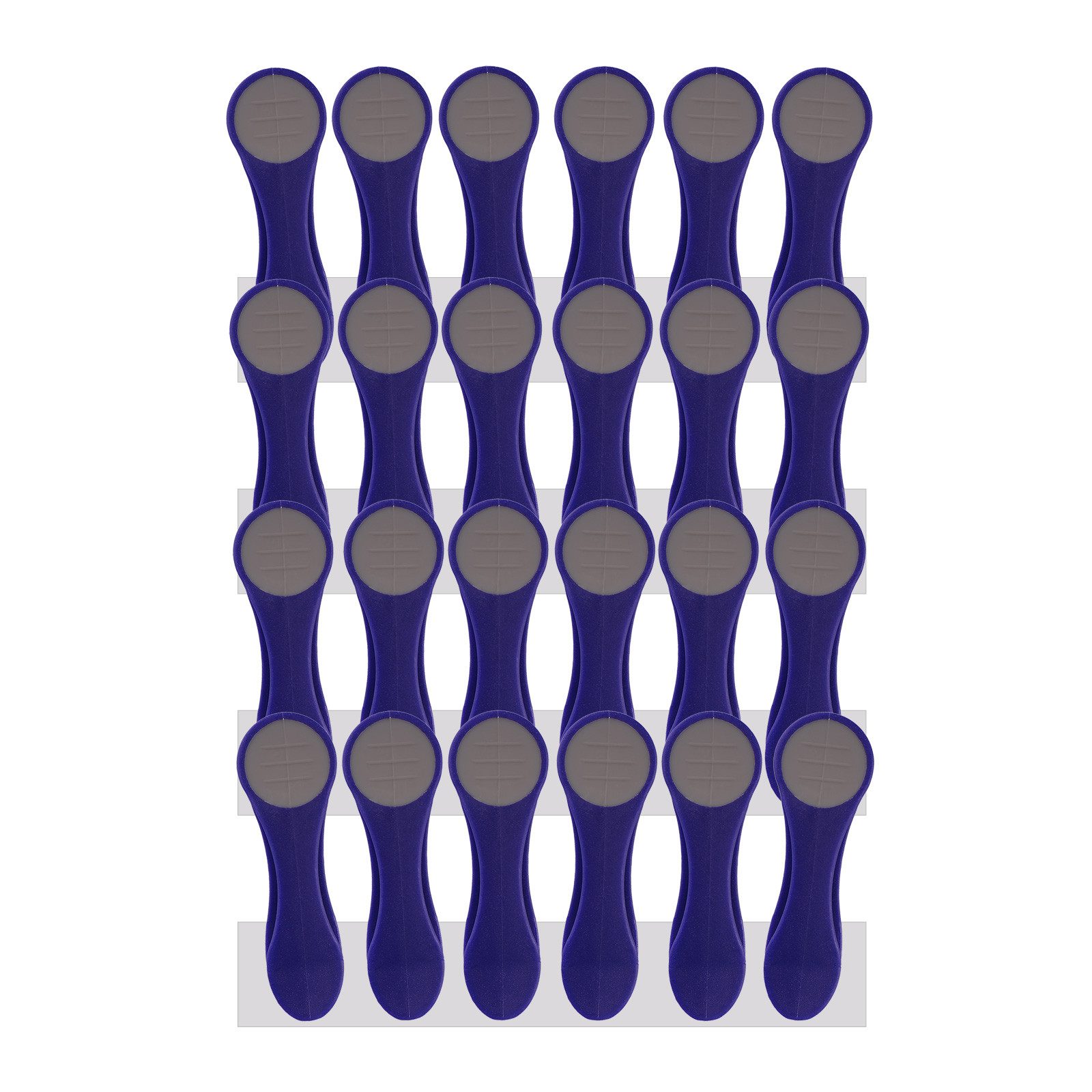 trendfinding Wäscheklammern 24 Wäscheklammern mit Edelstahlfedern und Softgrip, Mit neuester Klammertechnik für empfindliche Wäsche