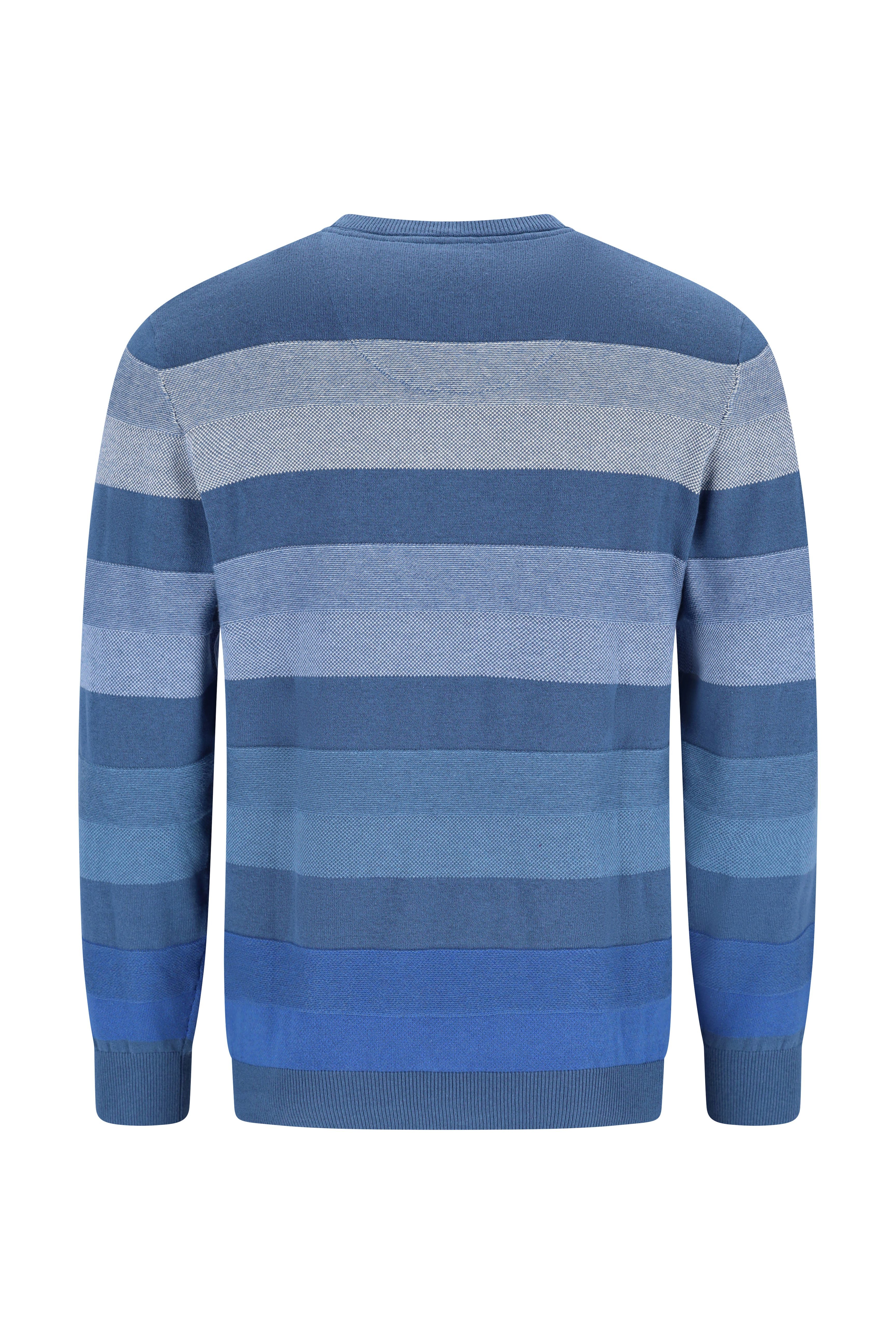 Hajo Rundhalspullover Strukturierter Pullover in Farbverlauf günstig online kaufen