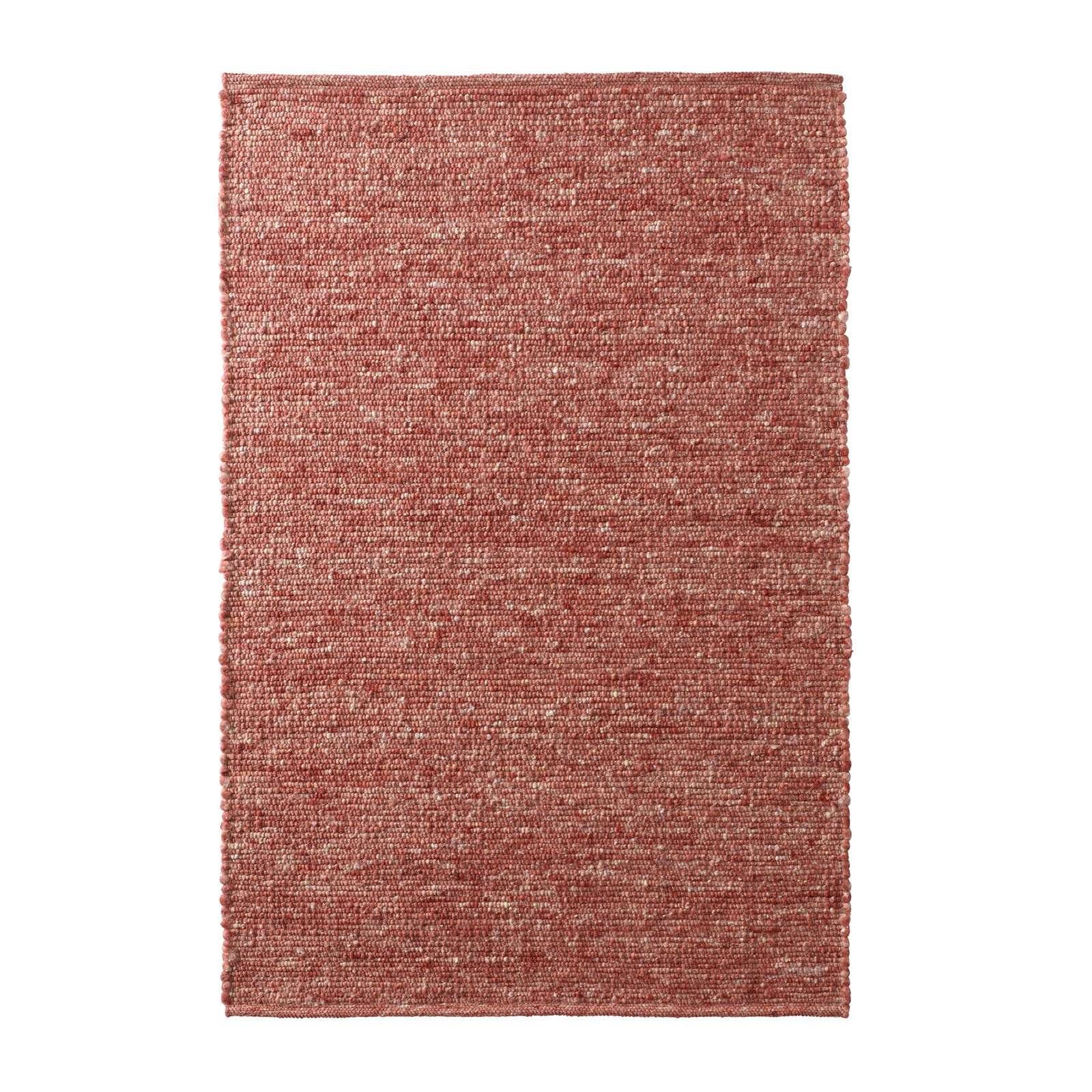 TaraCarpet Wollteppich TaraCarpet Handwebteppich Malmoe Fashion, rechteckig, Höhe: 10 mm, Handgewebter Teppich rot Wohnzimmer Schlafzimmer Esszimmer 070X130