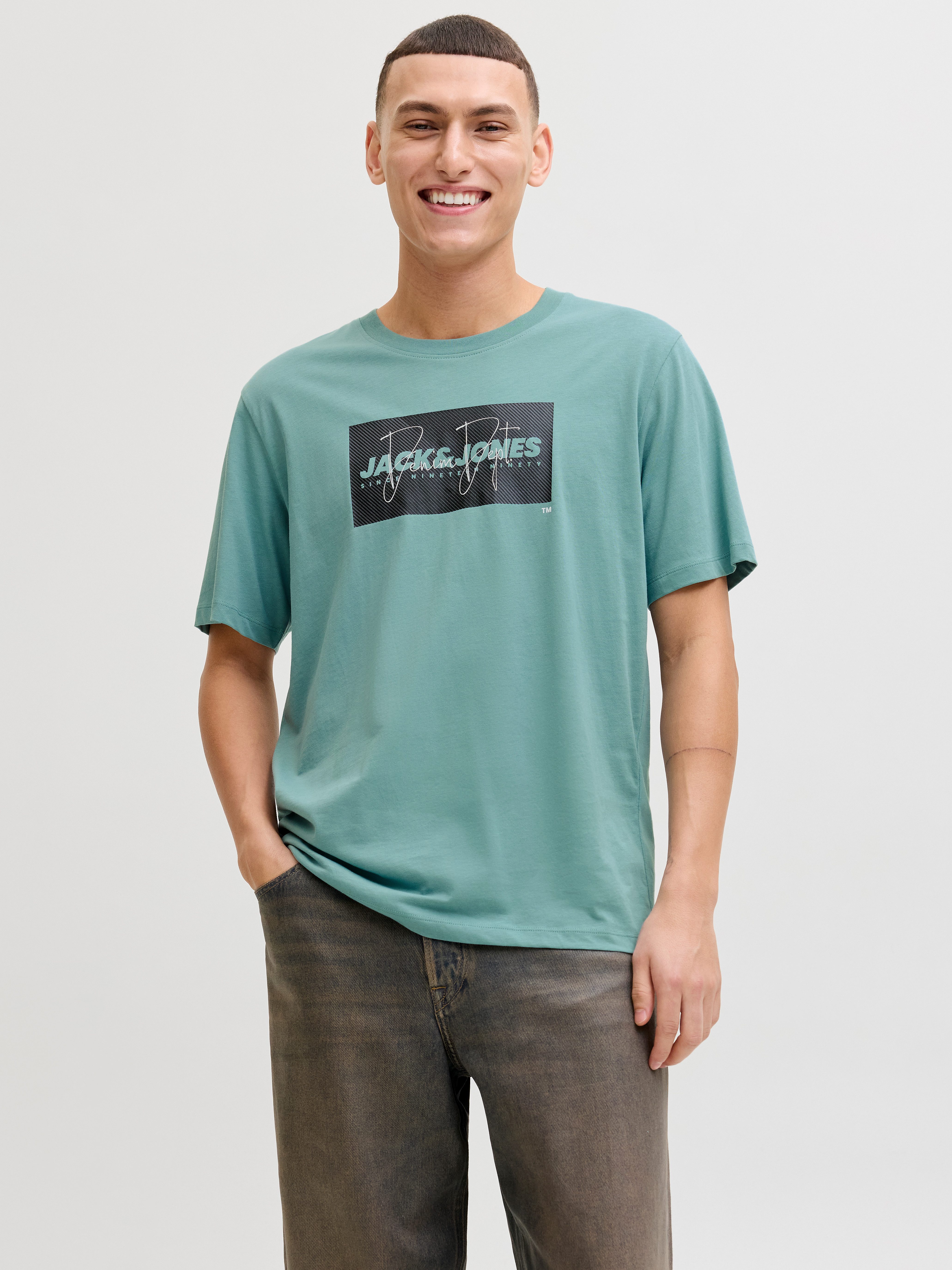 Rundhalsshirt JJCOLE PRINT TEE SS CREW NECK